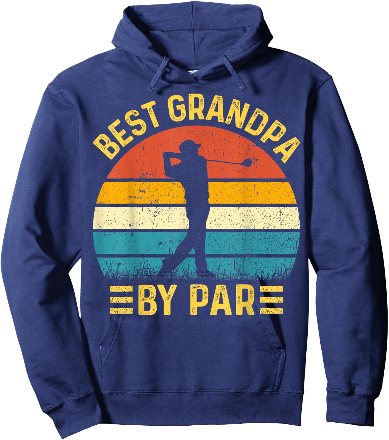 Best Grandpa By Par Father's Day Golfing Golf Grandpa Hoodie - Hoodie | Navy
