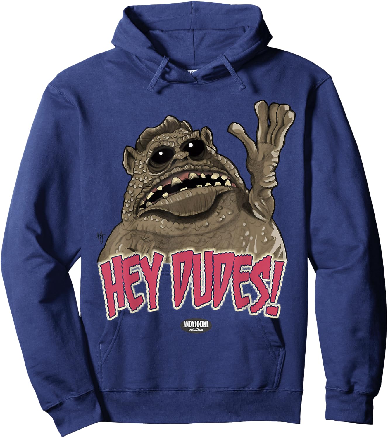 Nab1804 -Adults Grey Cartoon Animal Retro - Small - Call Me Chet, Weird Chet Hoodie - Hoodie | Navy