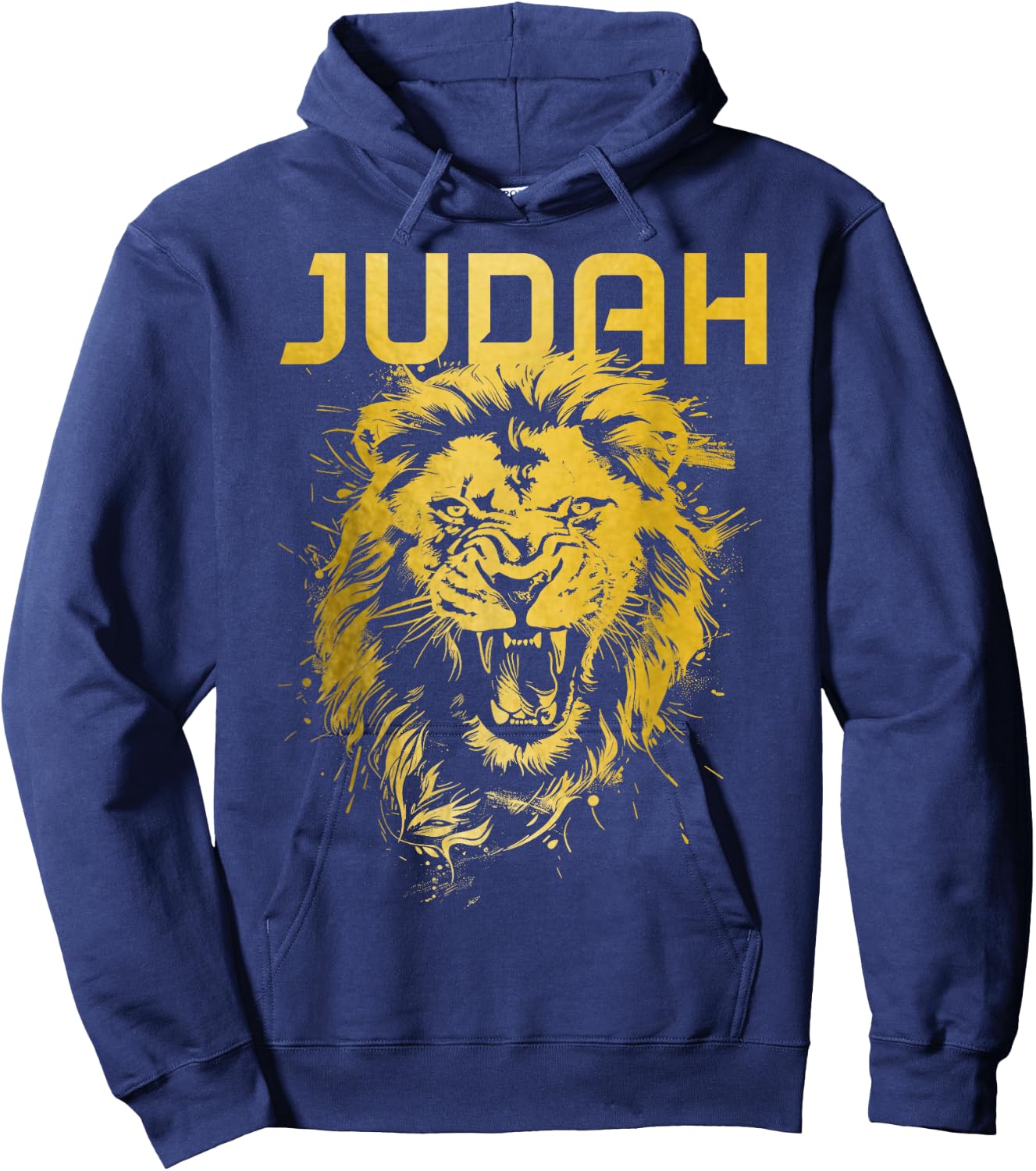 Lion Of Judah Hebrew Israelite Christian Jewish African YHWH Hoodie - Hoodie | Navy