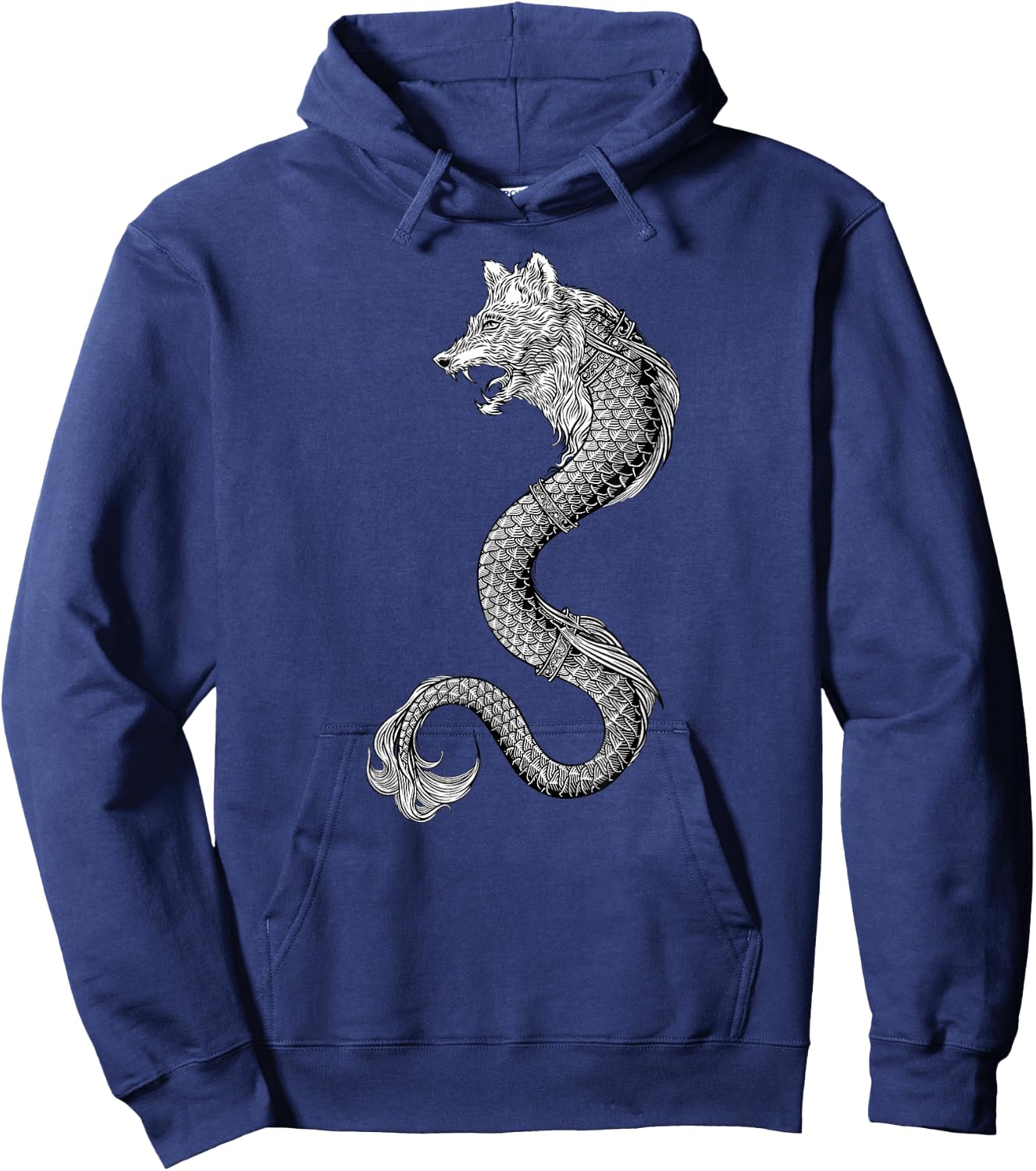 Dacian Wolf or Dacian Draco Romanian Standard Hoodie - Hoodie | Navy