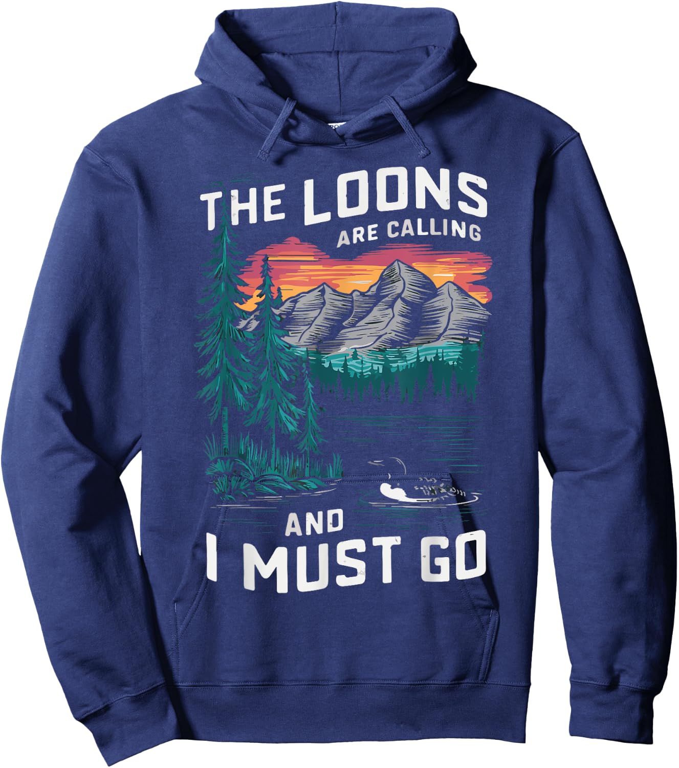 the loons are calling and i must go Animal Lover Hoodie - Hoodie | Navy