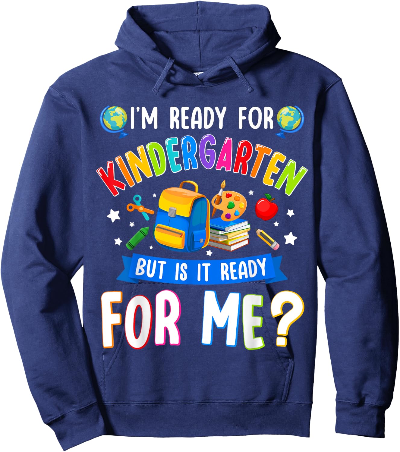 Kindergarten Back To School First Day Of Kindergarten Hoodie - Hoodie | Navy