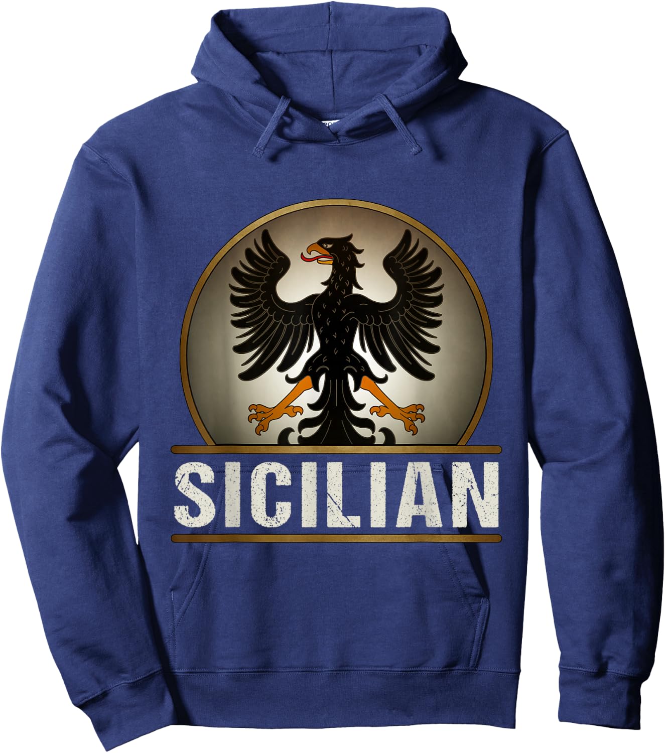 Sicilian Heritage Sicily Heraldry Hoodie - Hoodie | Navy