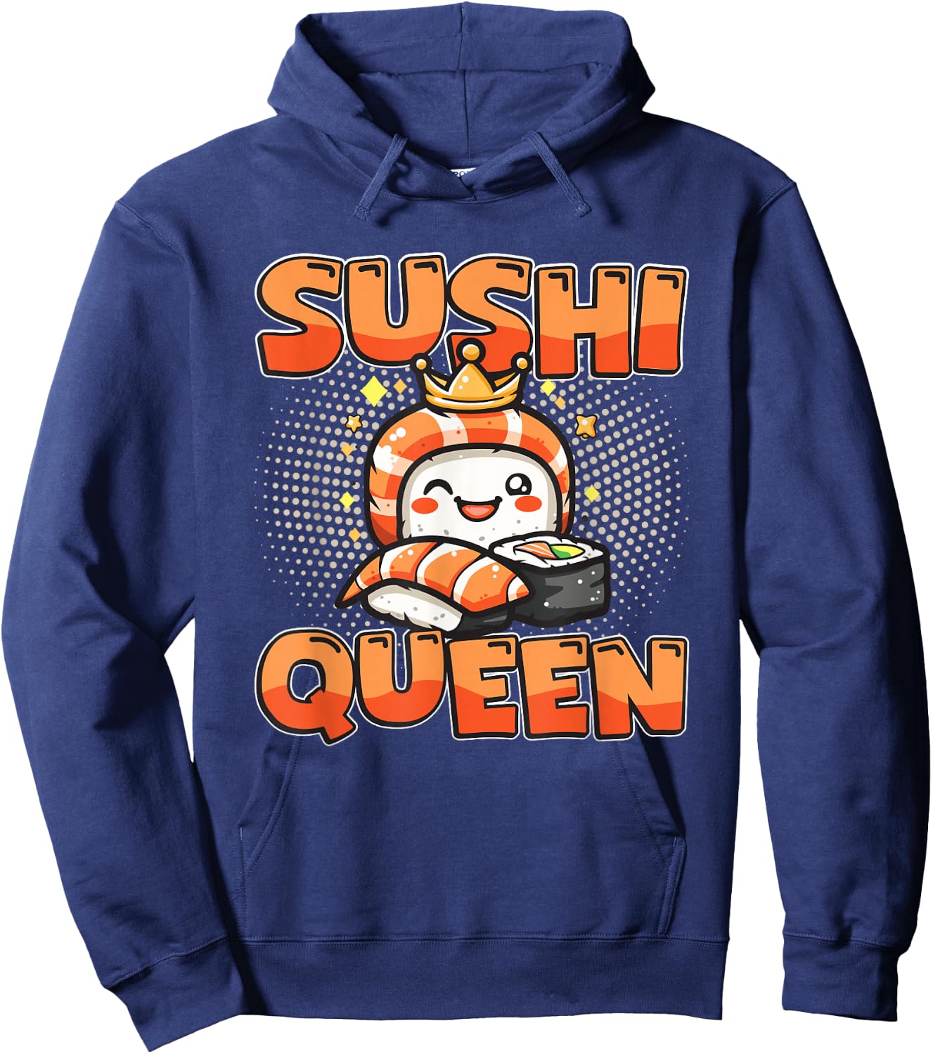 Sushi Lover Girl - Sushi Queen Hoodie - Hoodie | Navy