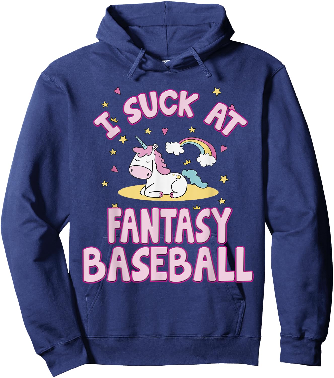 I Suck At Fantasy Baseball Draft Party Hoodie - Hoodie | Navy