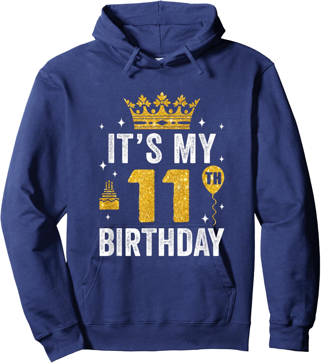 It's My 11Th Birthday Idea For 11 Years Boys And Girls Hoodie - Hoodie | Navy
