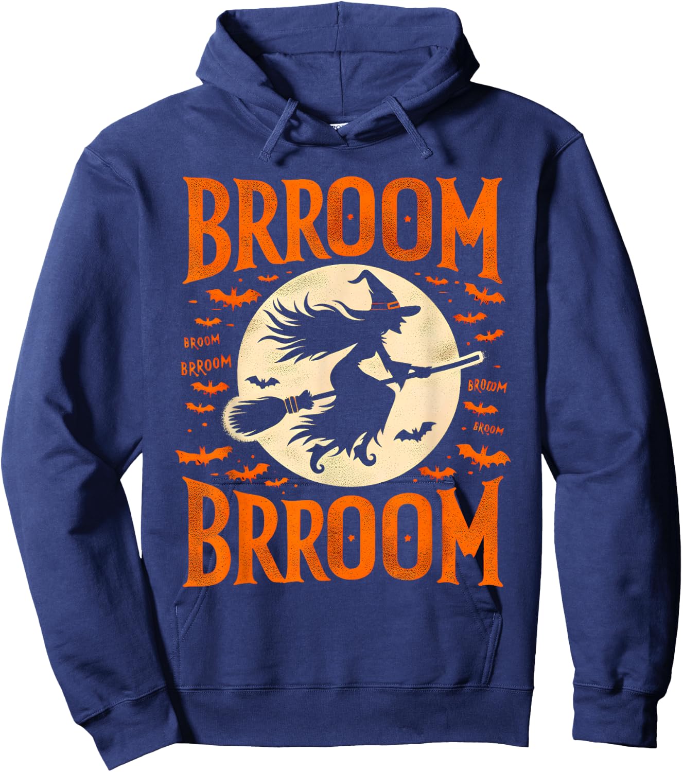 Halloween Brooms Spooky Witch Hoodie - Hoodie | Navy