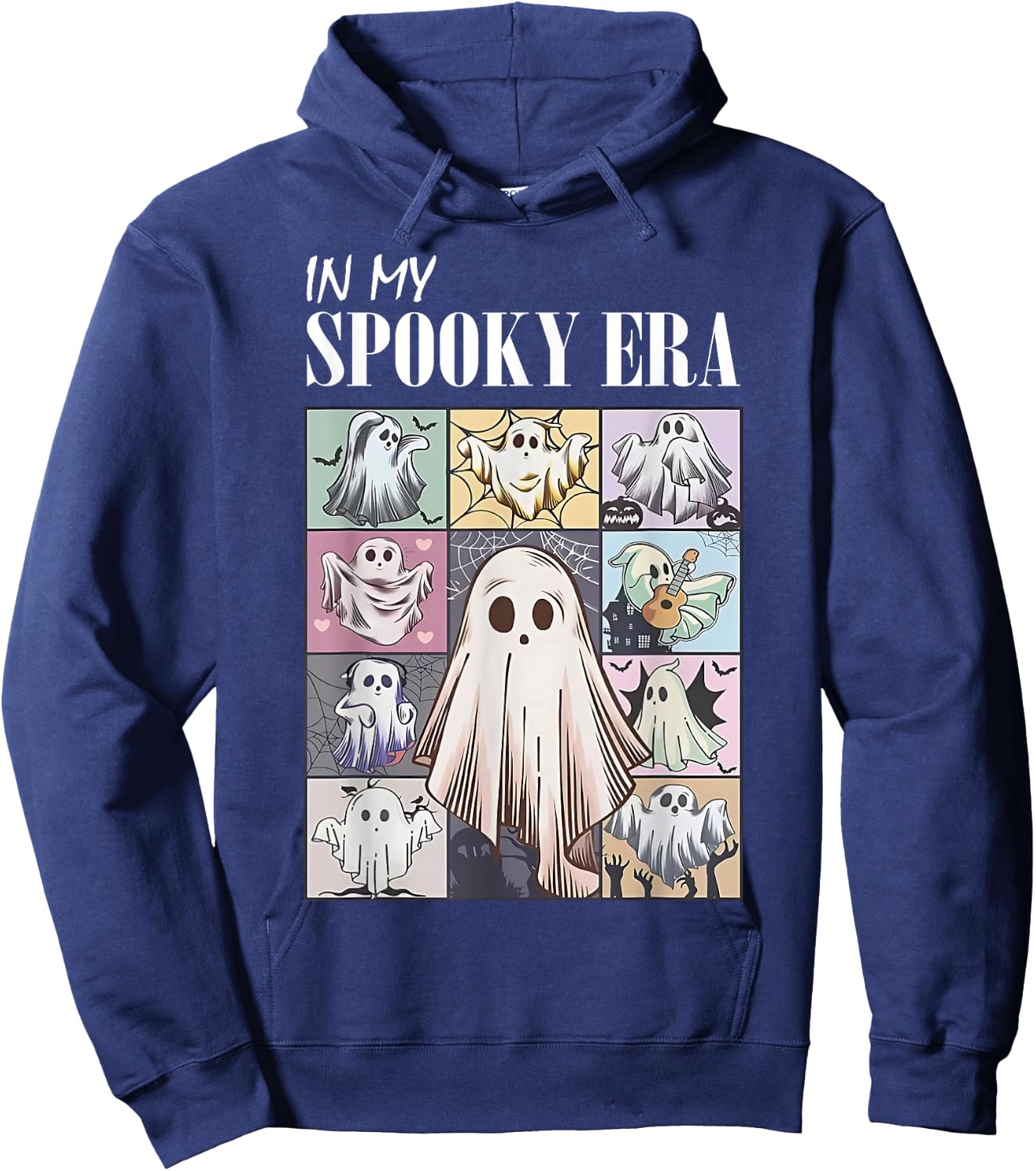 In My Spooky Era Spooky Season Funny Ghost Halloween Hoodie - Hoodie | Navy