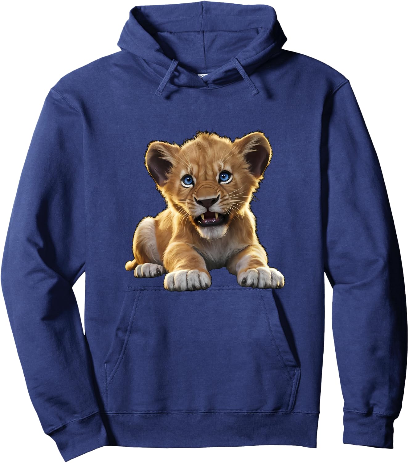 Lion Cub Angry Lion Lovers Lion Shirt Boys Girls Male Lions Hoodie - Hoodie | Navy