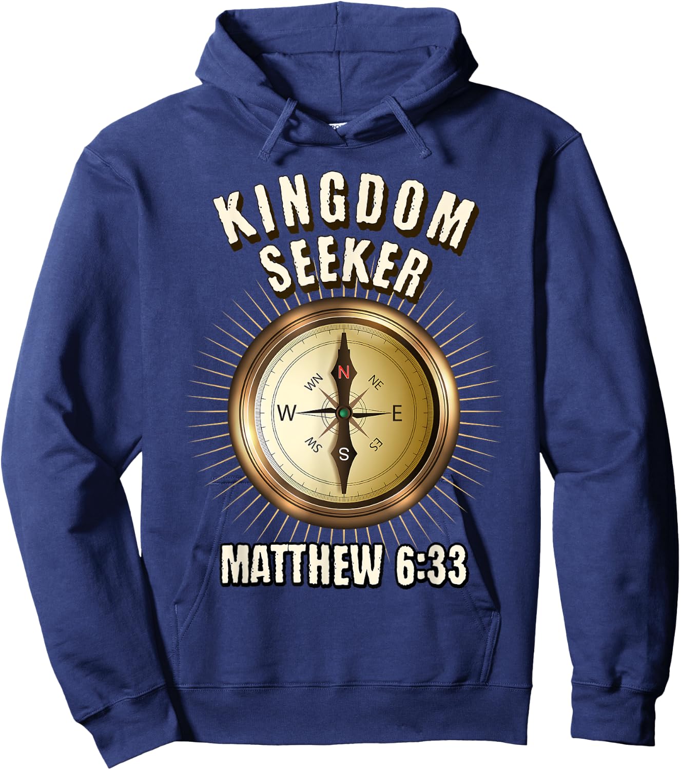 Kingdom Seeker Matthew 6:33 Hoodie - Hoodie | Navy