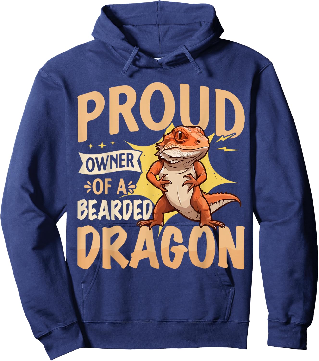 Proud Owner of a Bearded Dragon Hoodie - Hoodie | Navy