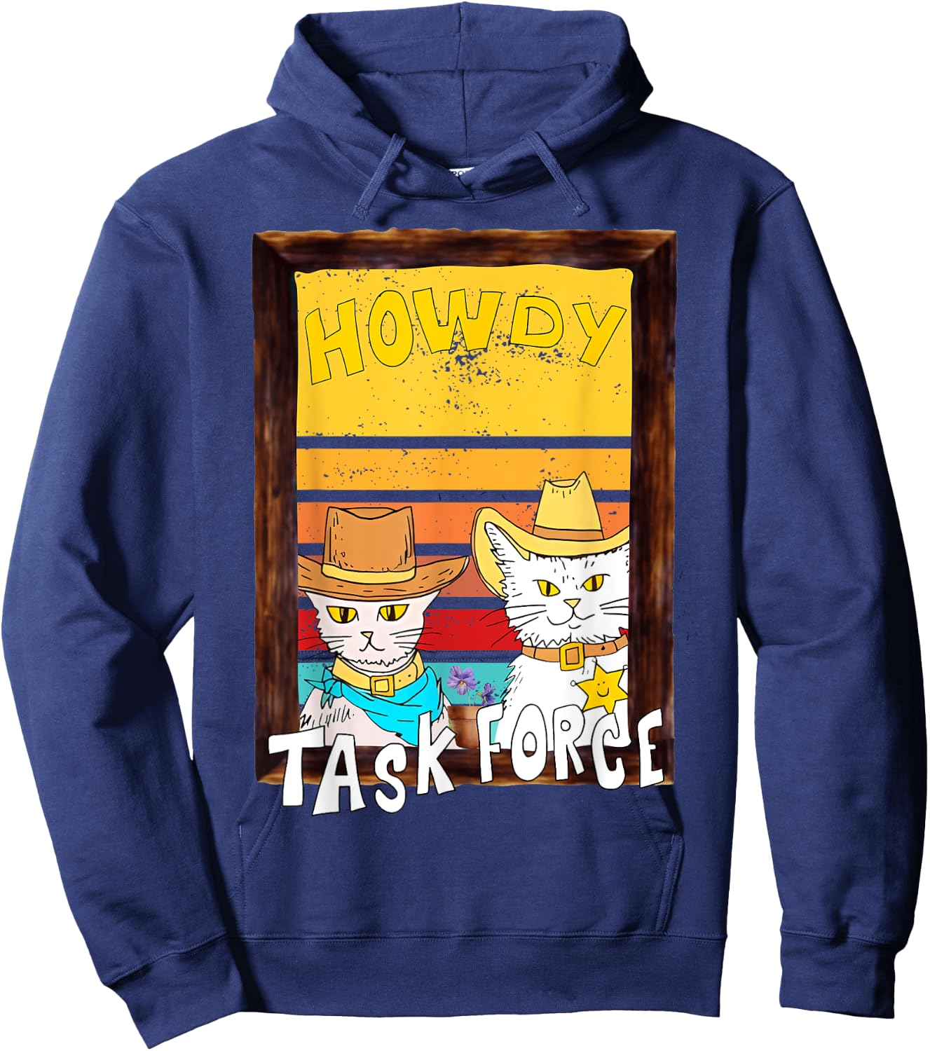 Howdy merch. Howdy task force funny design. Funny cat Hoodie - Hoodie | Navy