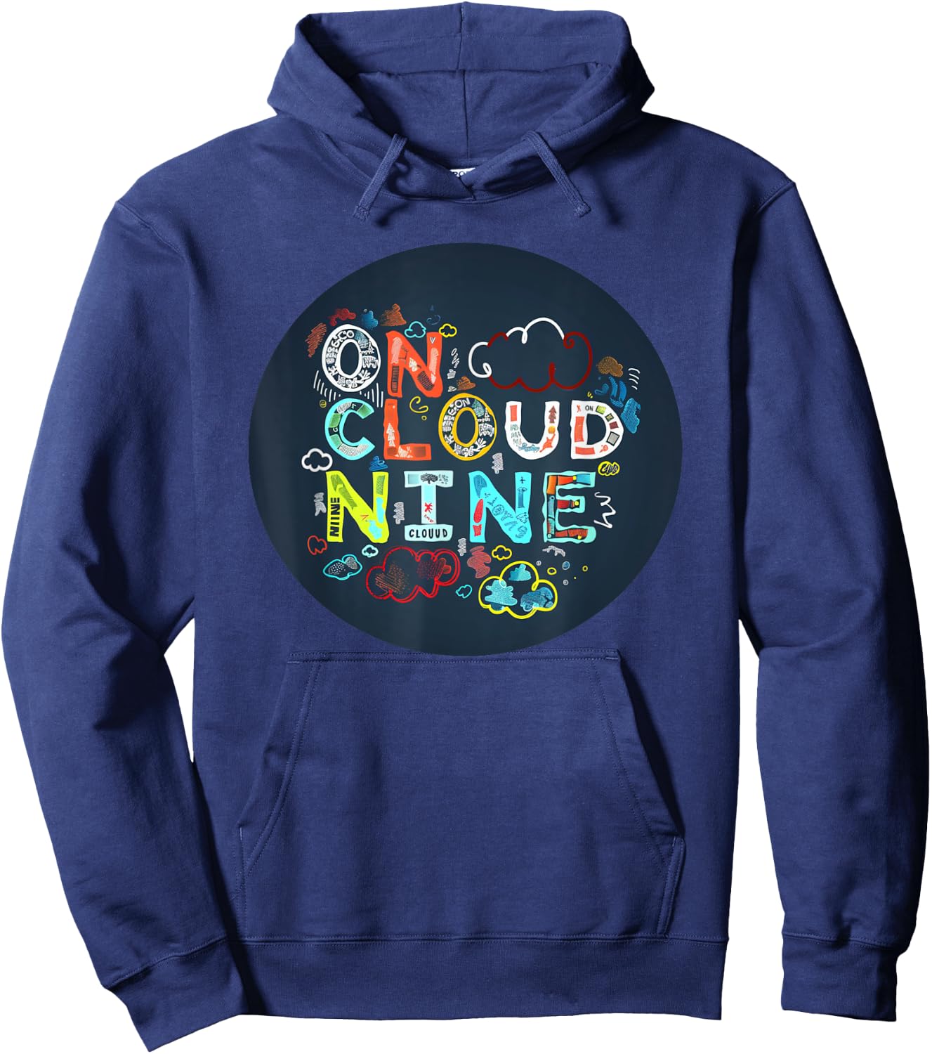 Colorful on cloud nine Costume for Statement Lovers Hoodie - Hoodie | Navy