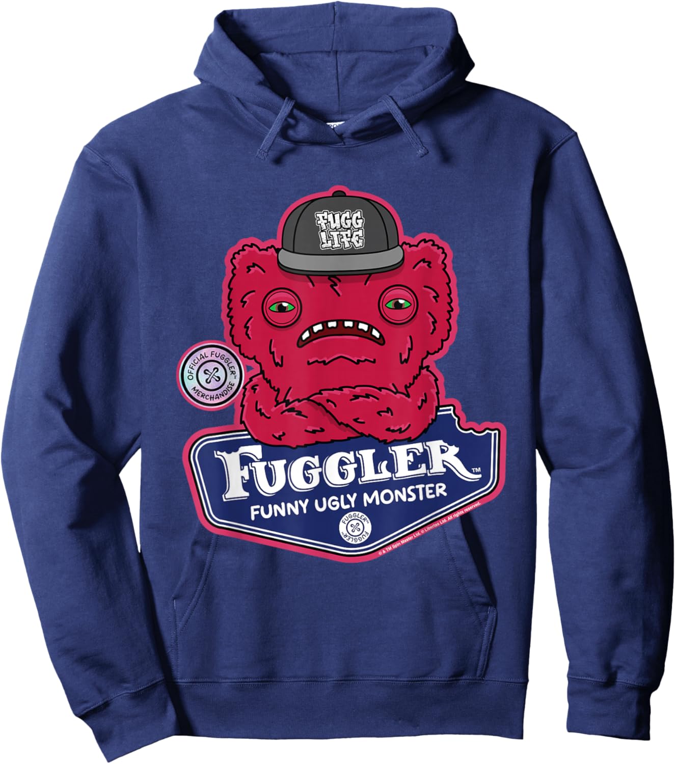 Fuggler Fugg Life Wide Eyed Weirdo -Adults Hoodie - Hoodie | Navy