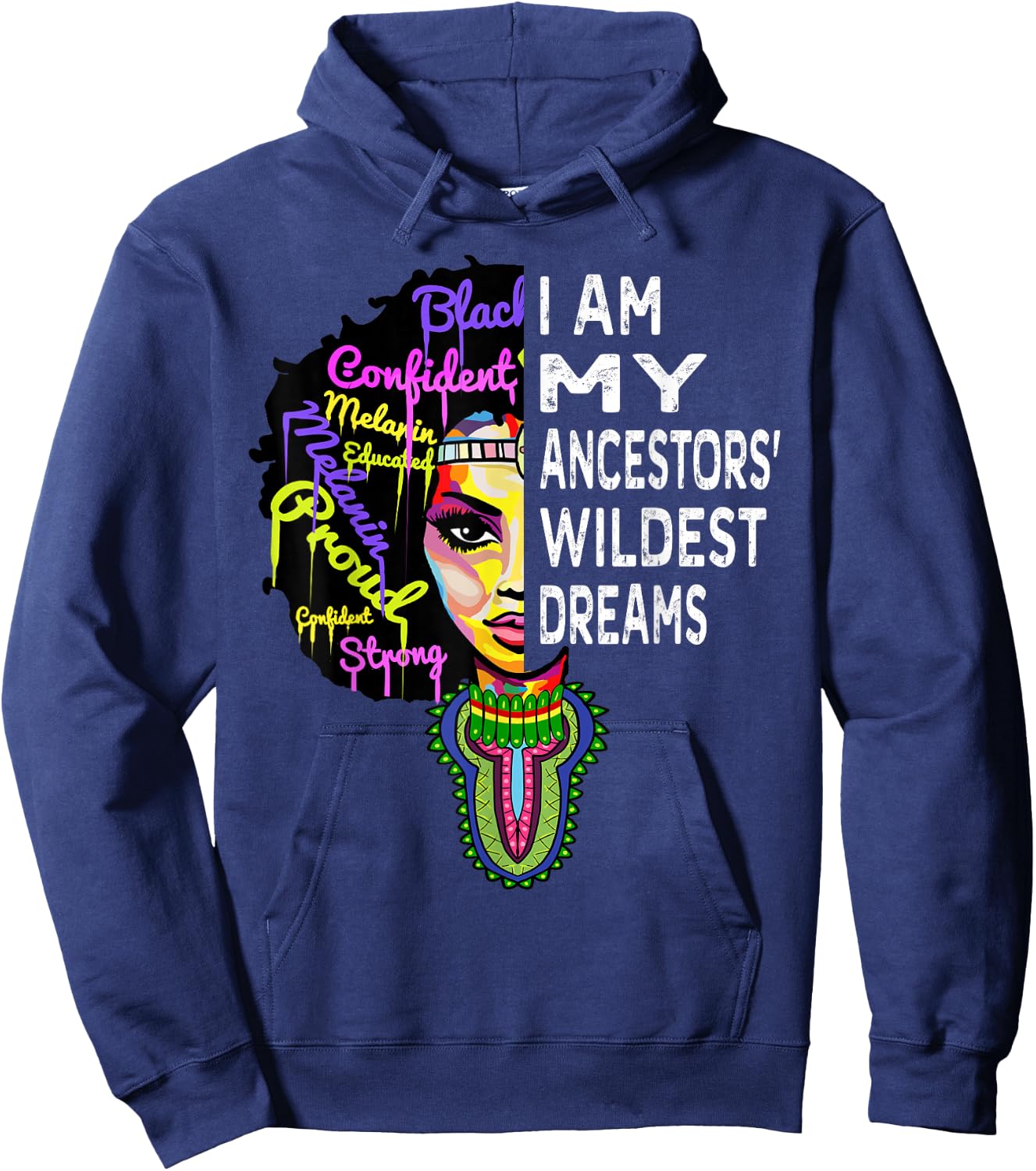 Juneteenth Women - Black History Month Hoodie - Hoodie | Navy