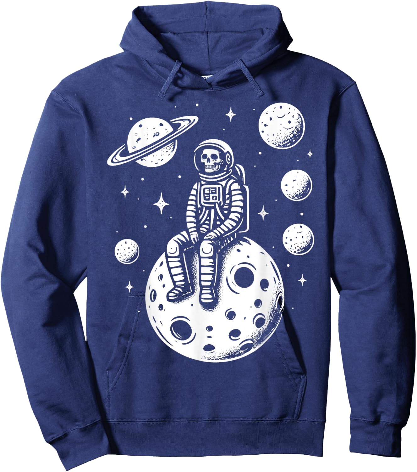 Halloween Skeleton Astronaut Fun Costume Men Women Kids Boys Hoodie - Hoodie | Navy