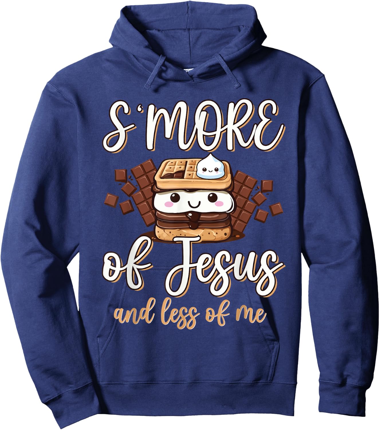 S'more Of Jesus Less Of Me Funny Christian Smore Men Women Hoodie - Hoodie | Navy