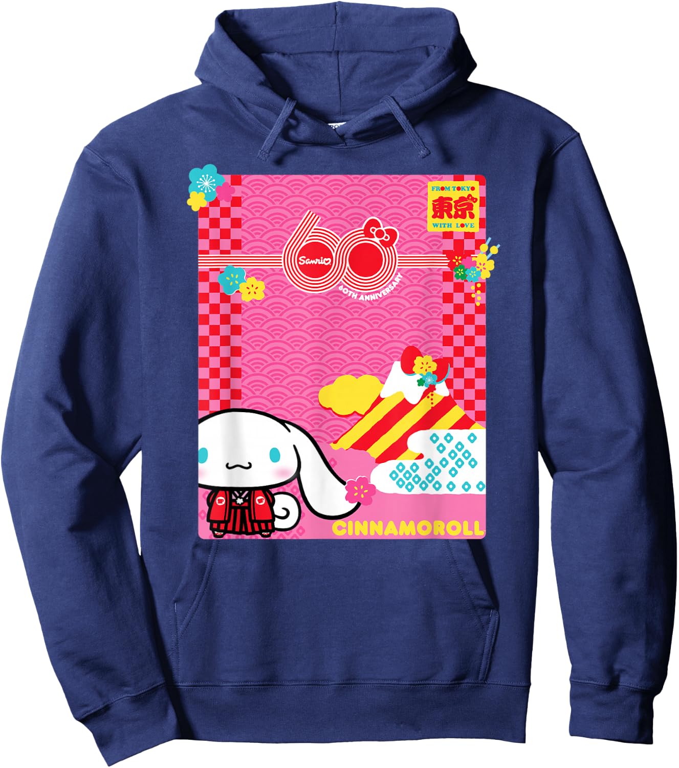 Cinnamoroll Sanrio 60th Hoodie - Hoodie | Navy