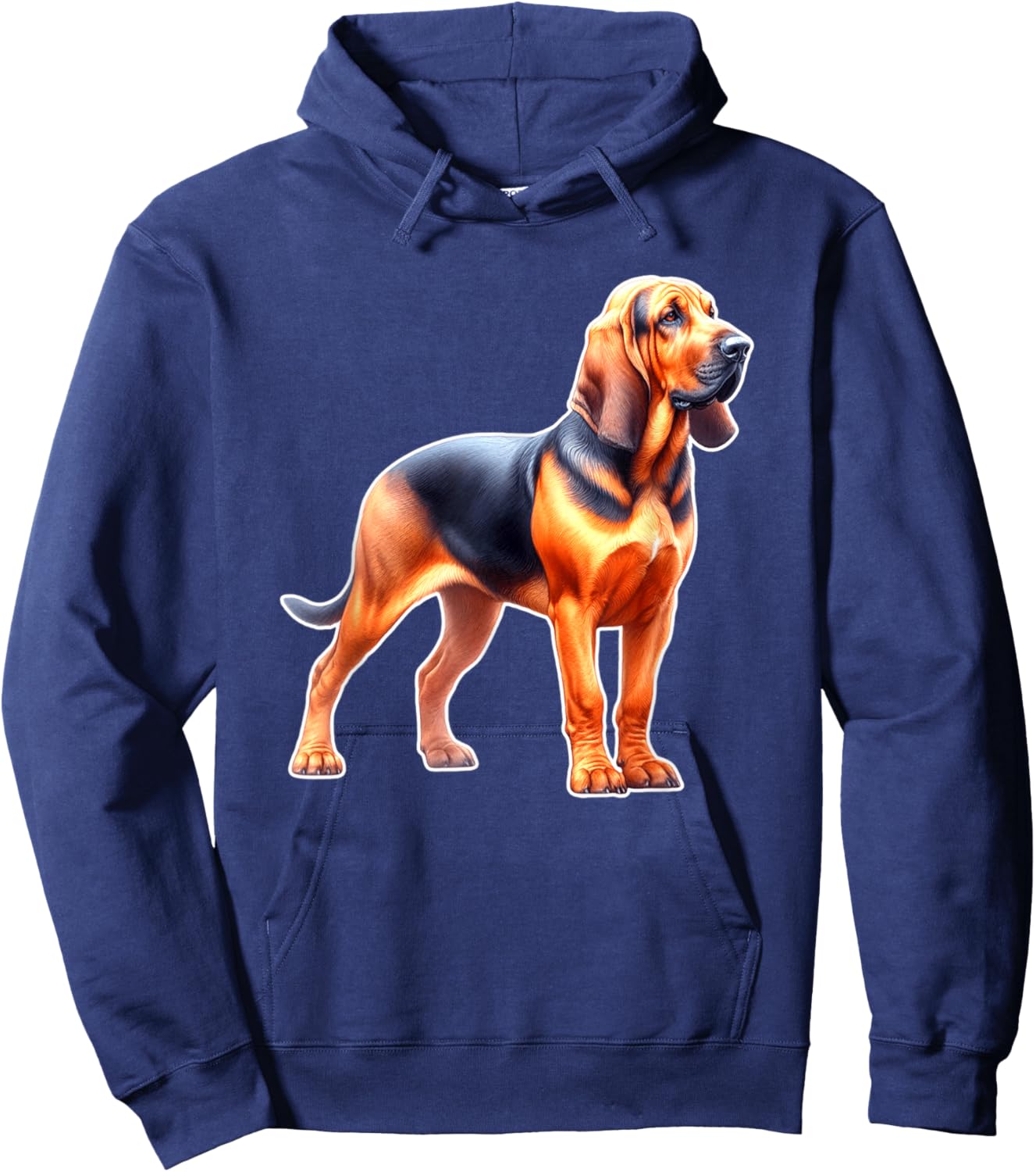 Bloodhound Dog Hoodie - Hoodie | Navy