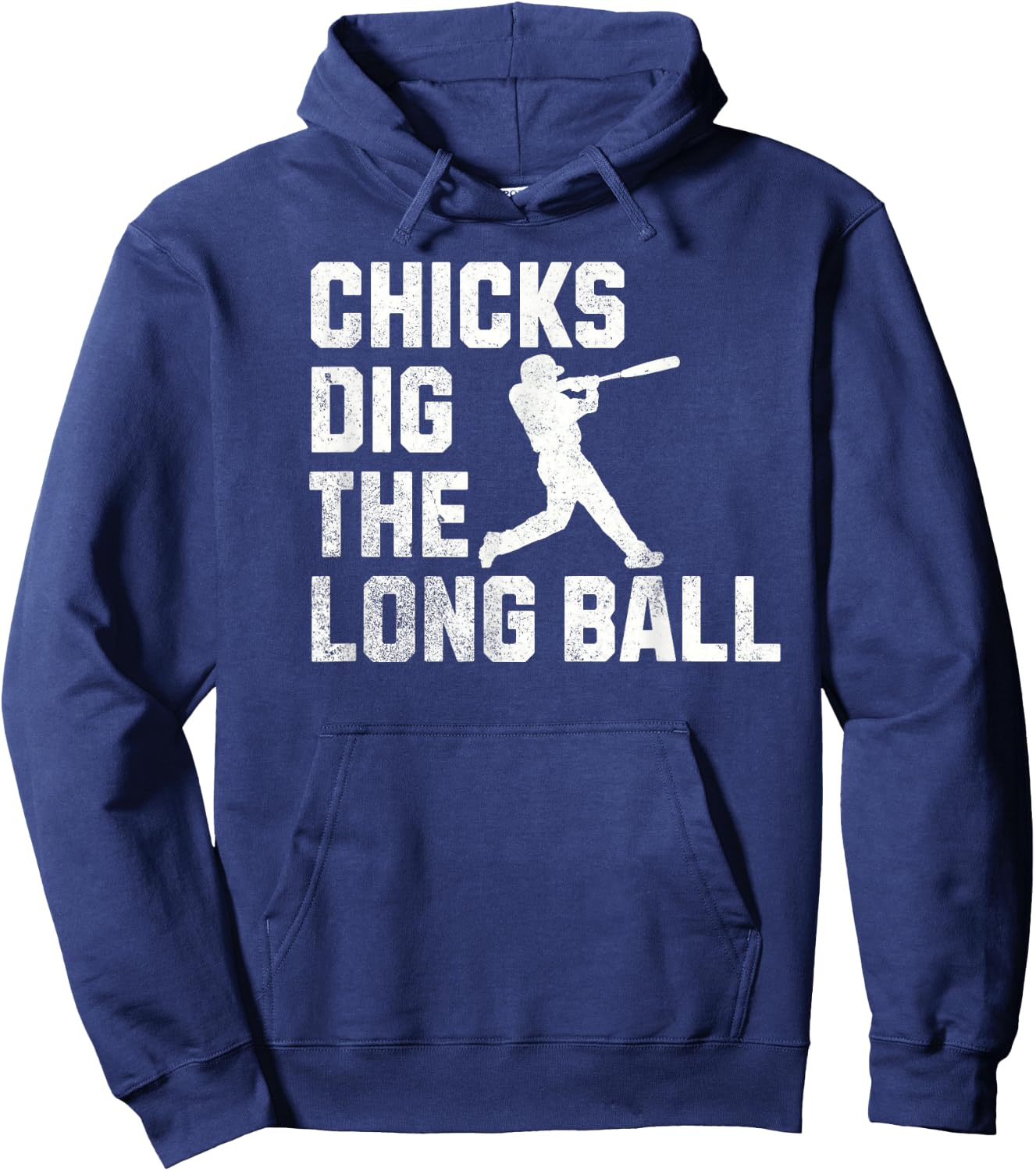 Funny BaseBall Chicks Dig The Long Ball Hoodie - Hoodie | Navy
