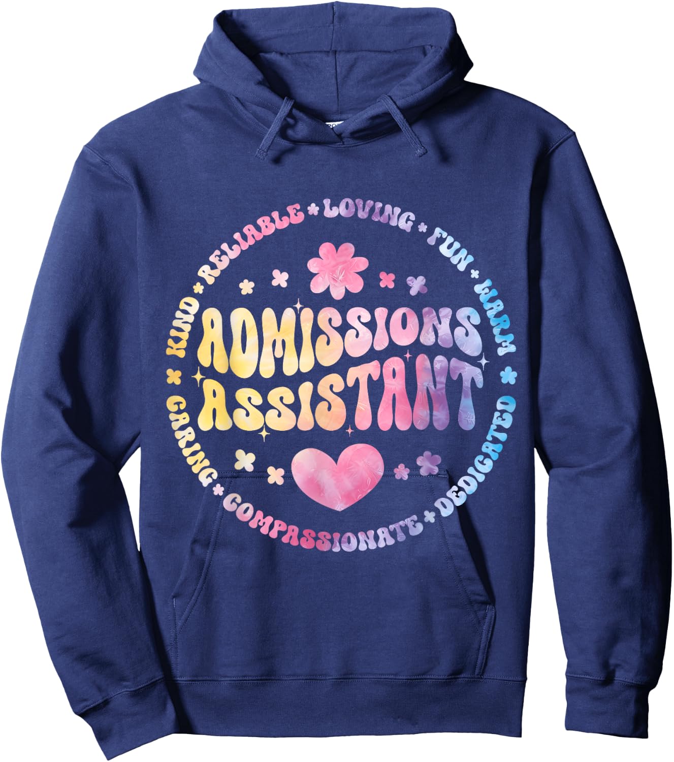 Admissions Assistant Squad Life Teacher Appreciation Hoodie - Hoodie | Navy