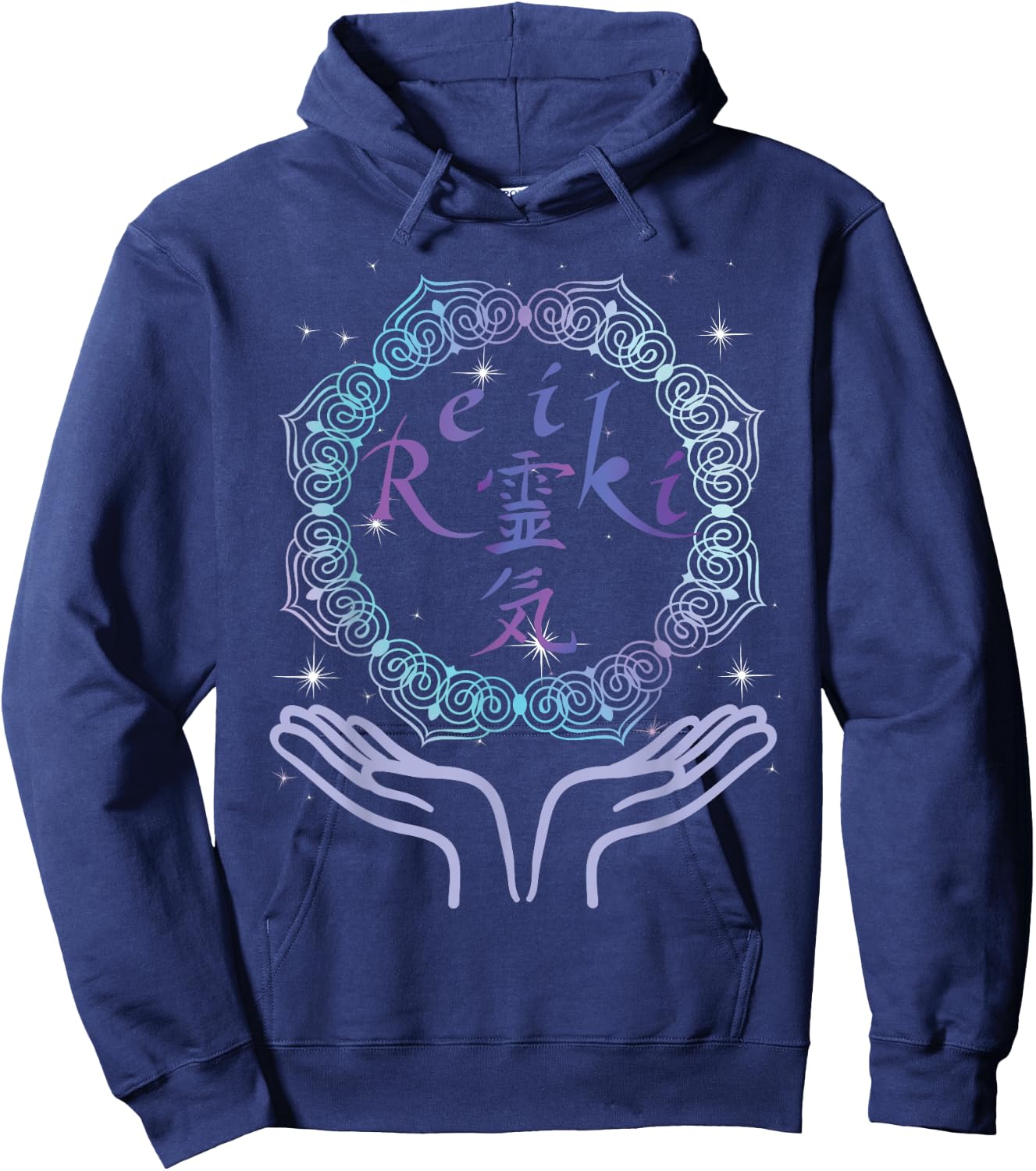 Spiritual Living Energy Healer Reiki Hoodie - Hoodie | Navy