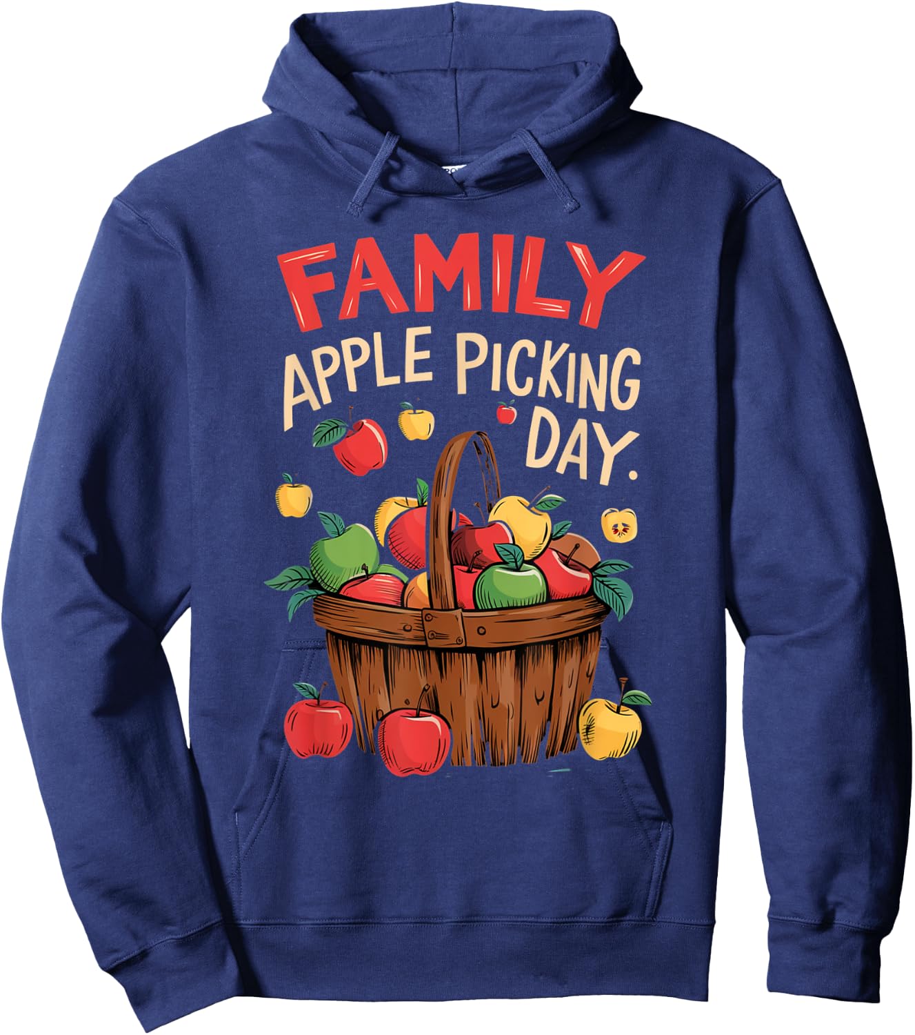 Matching Apple Harvest Fun Family Apple Picking Day Hoodie - Hoodie | Navy