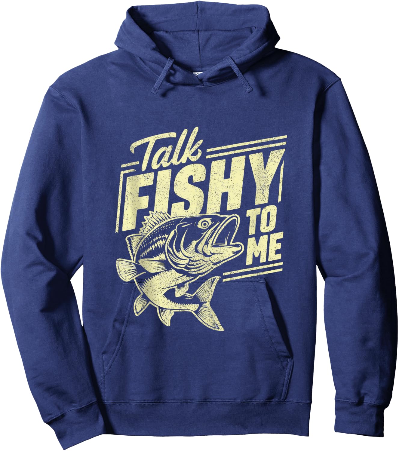 Talk Fishy to Me Fishing Hoodie - Hoodie | Navy