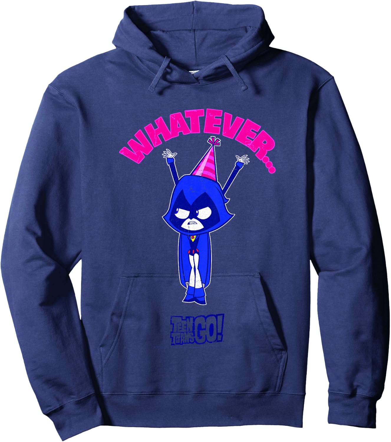 Kids DC Comics Teen Titans Go! Raven Whatever Party Portrait Hoodie - Hoodie | Navy