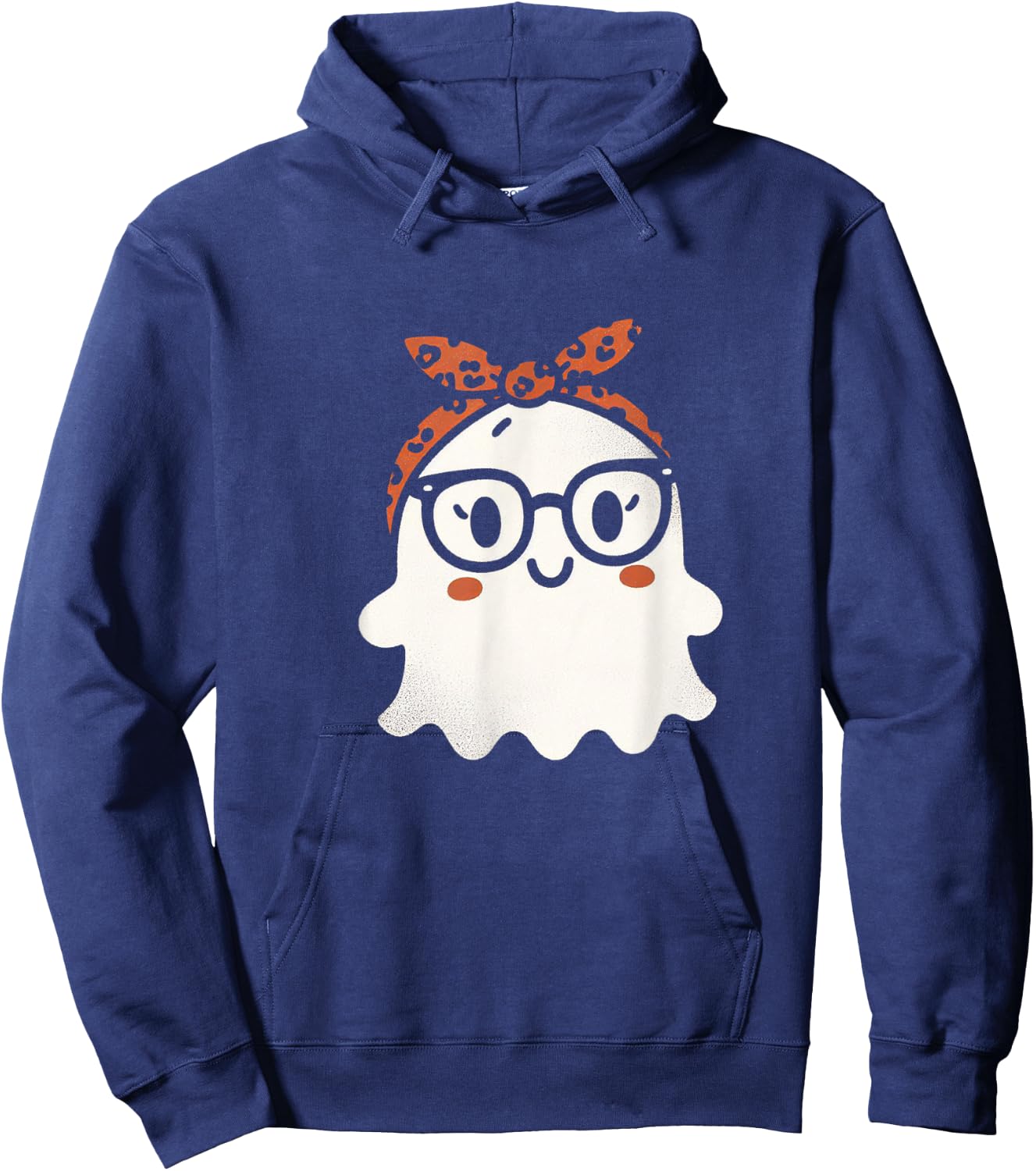 Halloween Ghost Glasses Cute Costume Girl Kids Toddler Hoodie - Hoodie | Navy