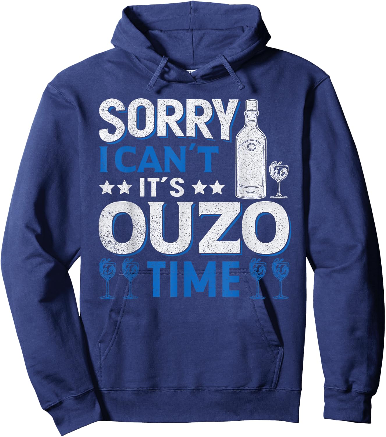 Greek Ouzo Liquor Greek Beer Ouzo Lover Ouzo Drink Hoodie - Hoodie | Navy