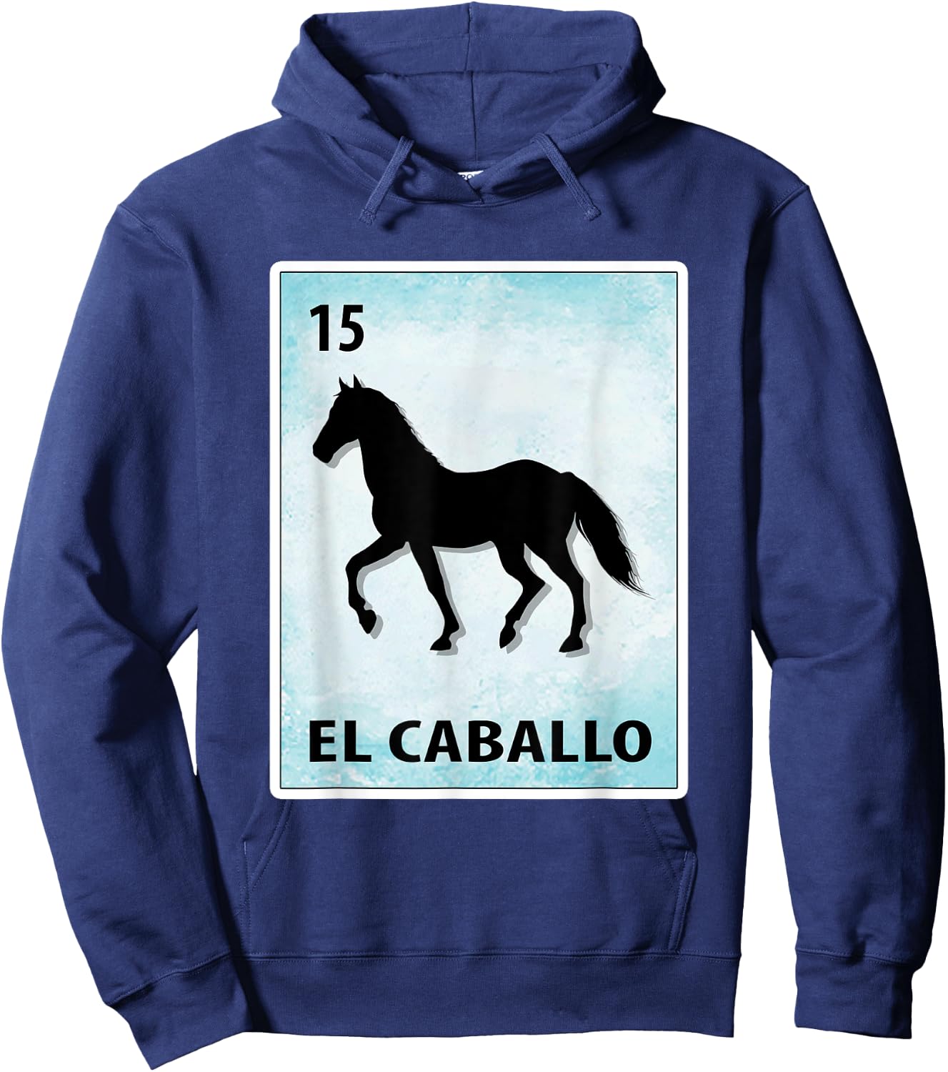 El Caballo Mexican Horse Cards Hoodie - Hoodie | Navy