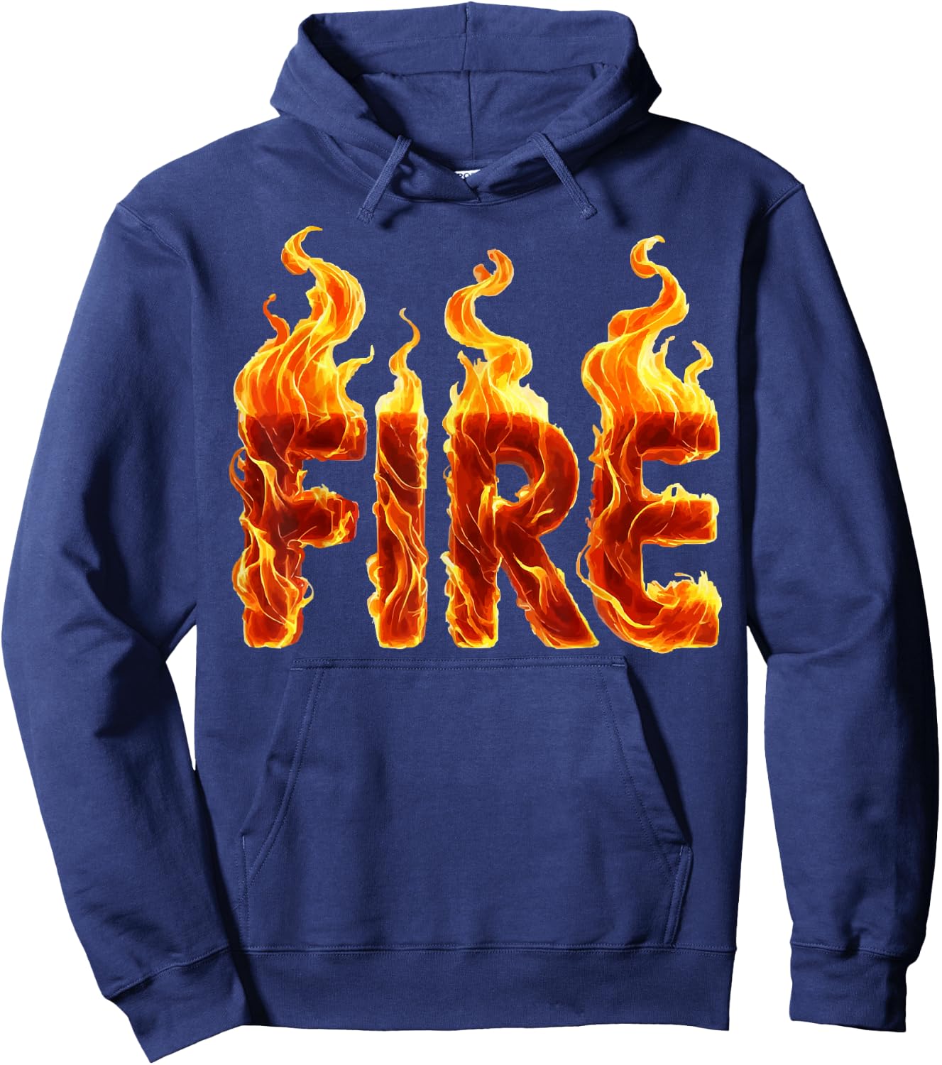 Couple Matching FIRE and ICE Halloween Party Lazy Costume Hoodie - Hoodie | Navy