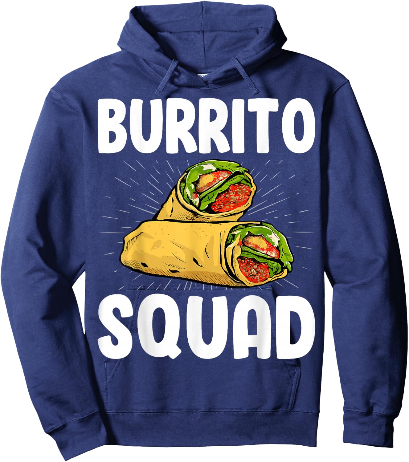 Burrito Squad - Funny Mexican Food Burritos Lover Gifts Hoodie - Hoodie | Navy