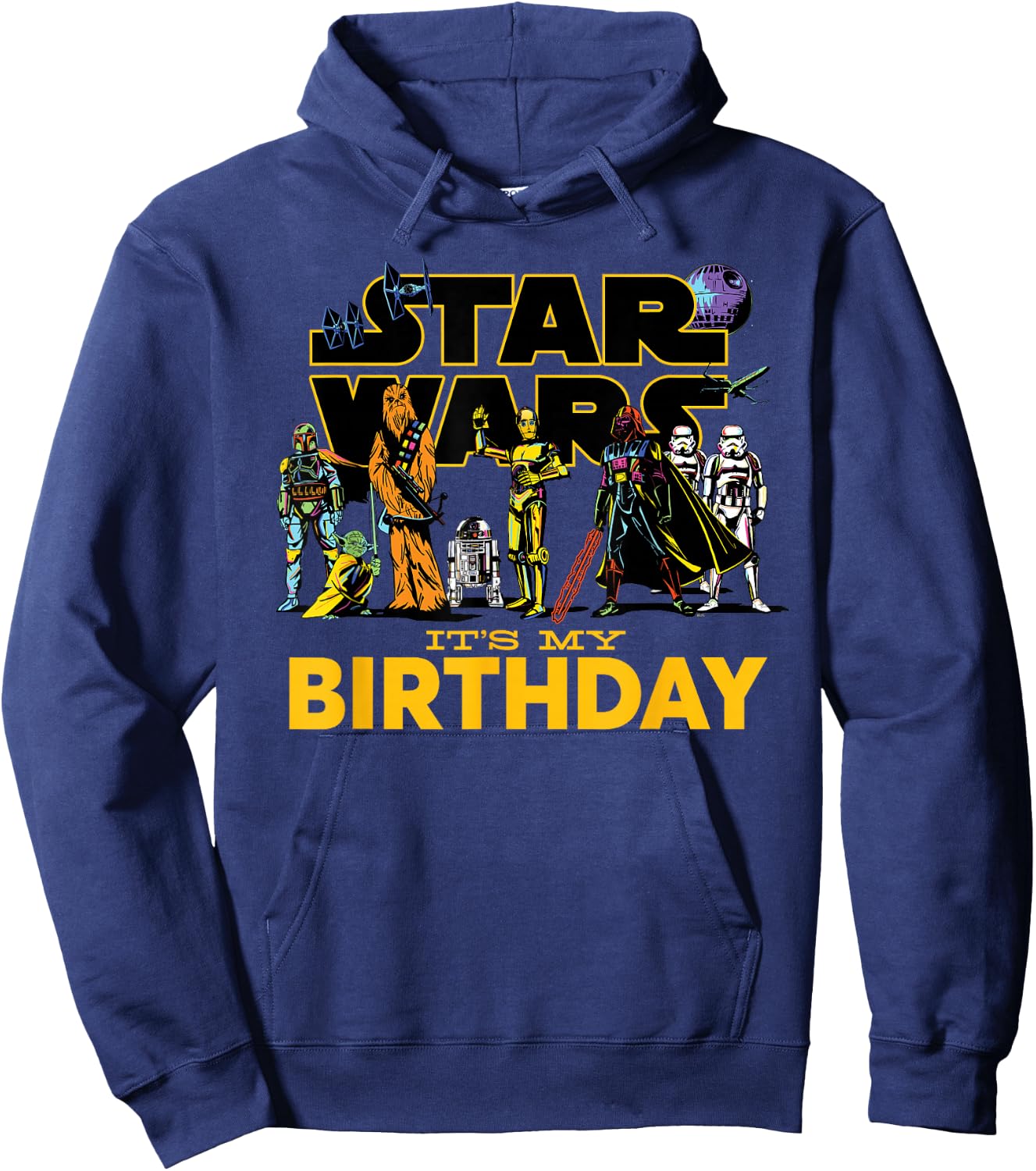 Star Wars Classic Characters Party Matching It’s My Birthday Hoodie - Hoodie | Navy