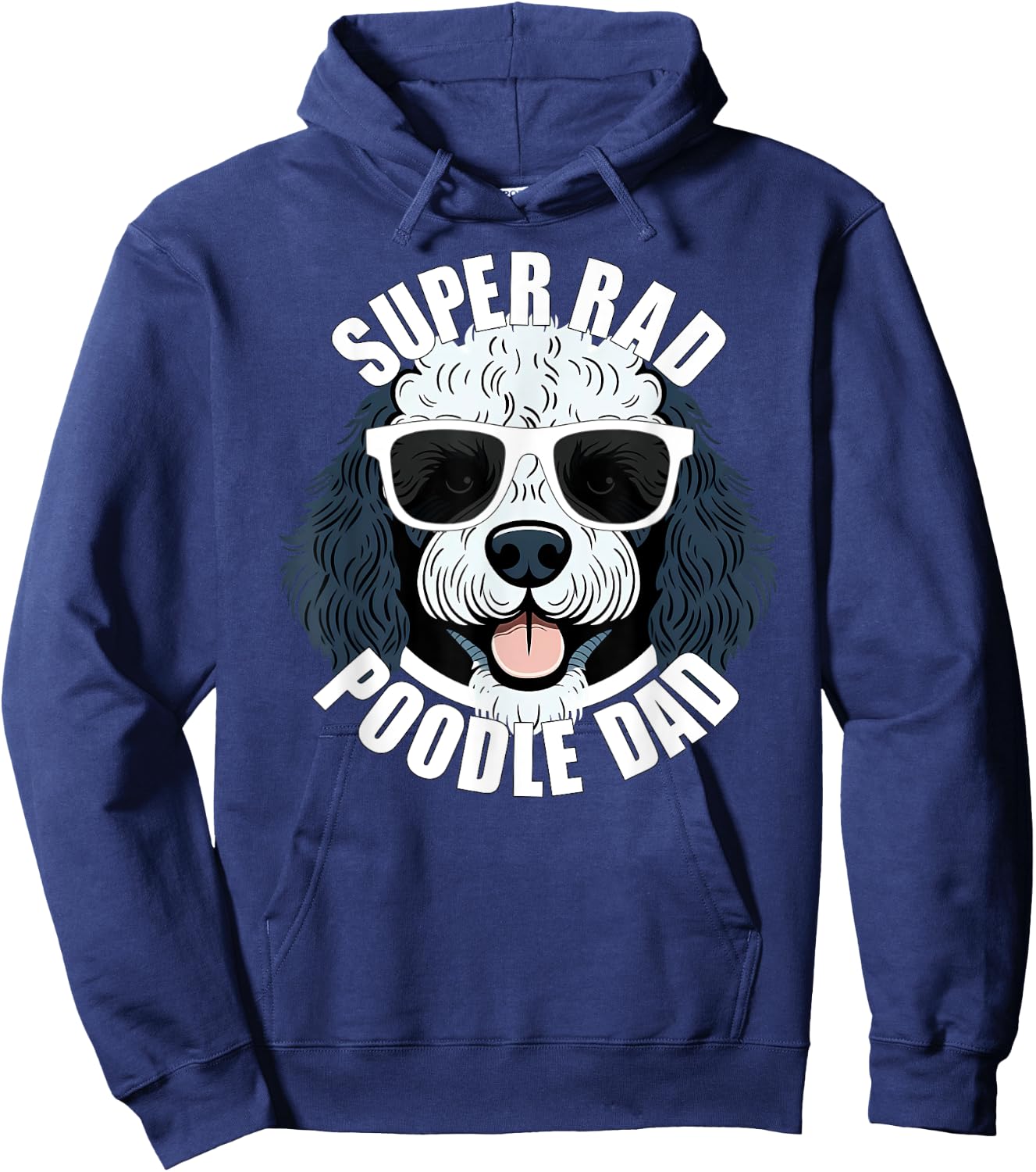 Poodle Dad Funny Father’s Day Parti Poodle Dog Dad Men’s Hoodie - Hoodie | Navy