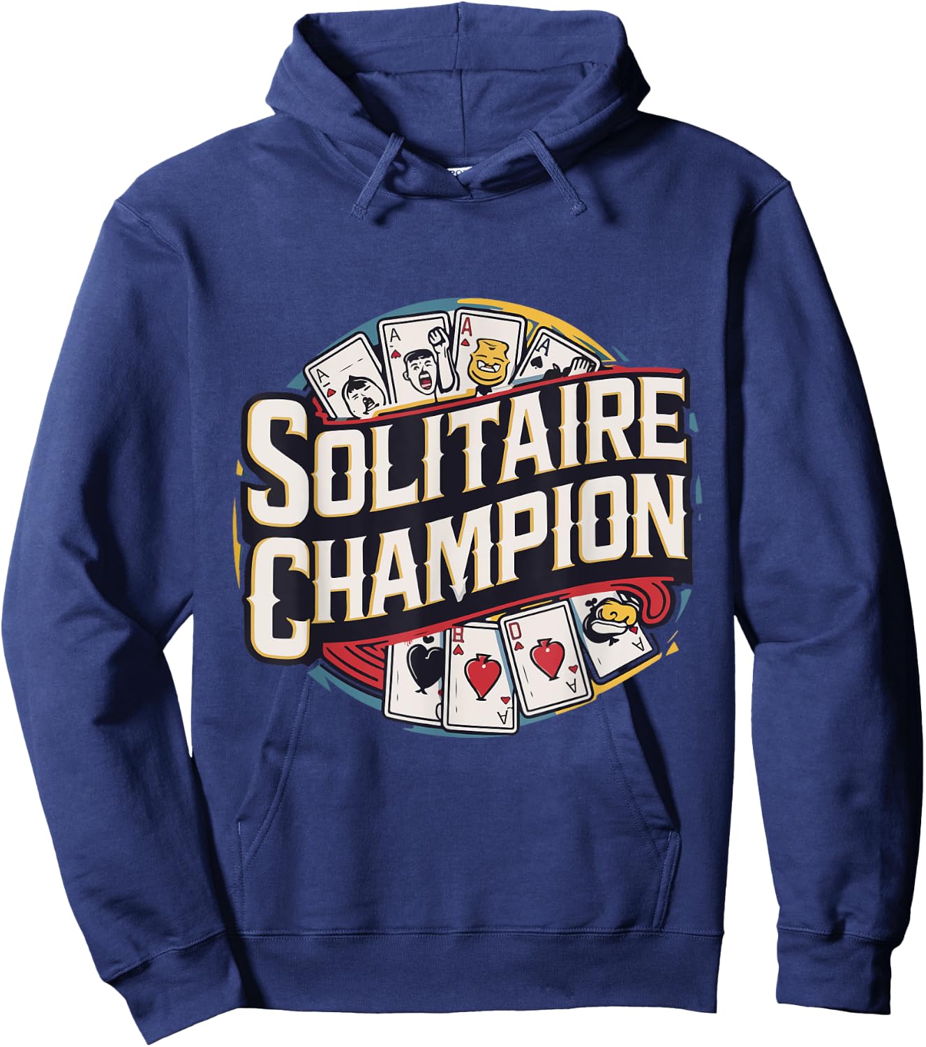 Solitaire Champion Card Games Hoodie - Hoodie | Navy