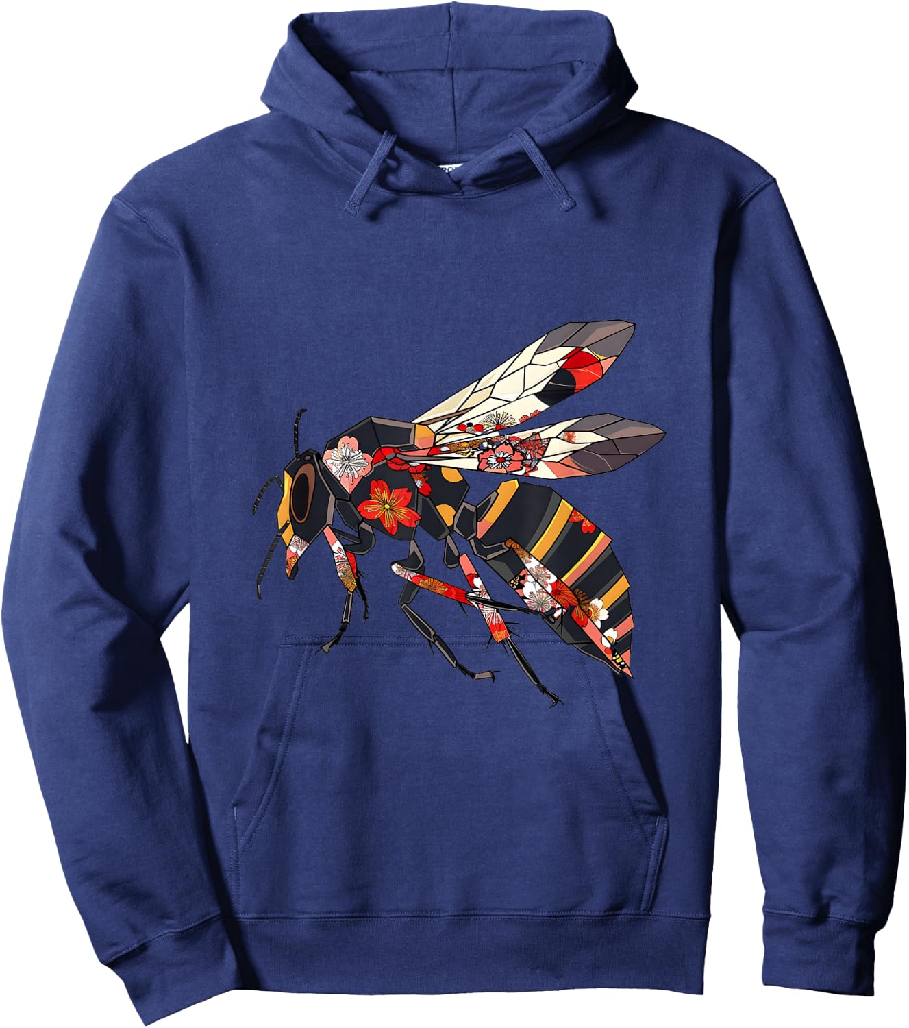 Japanese Giant Hornet Origami Cherry Blossom Hornets Hoodie - Hoodie | Navy