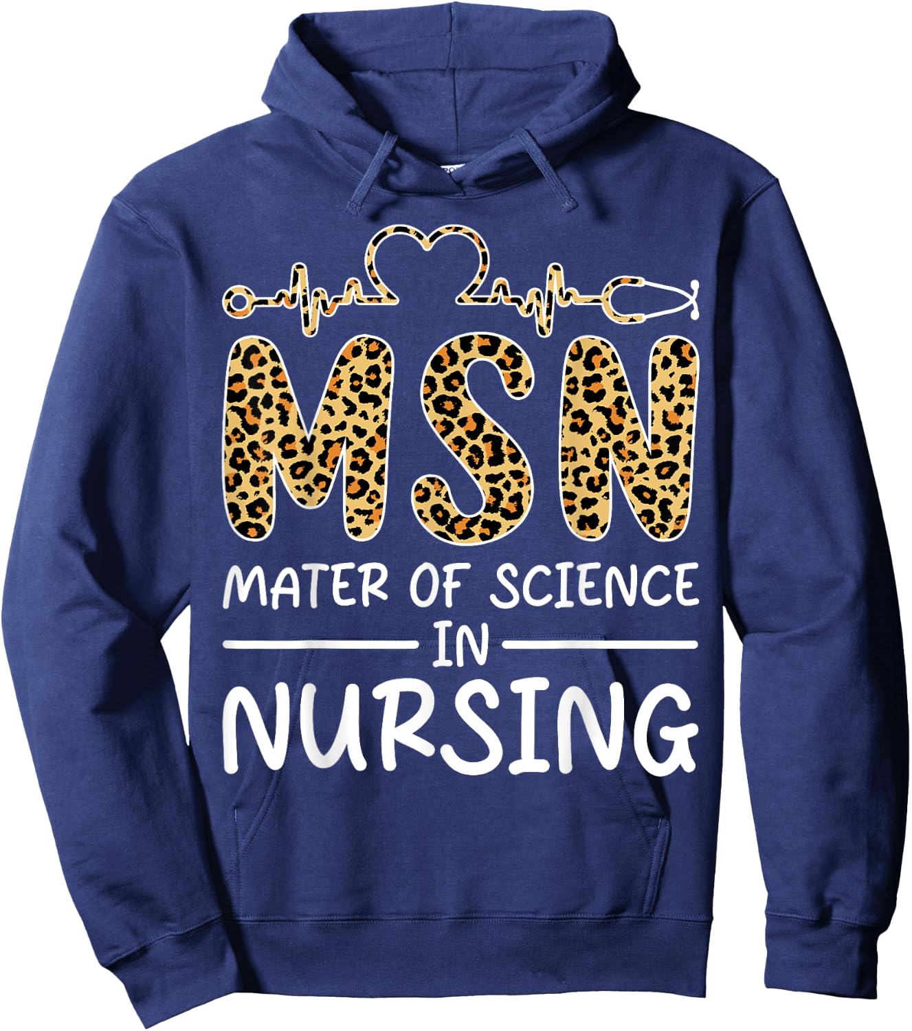 Master Of Science In Nursing Student Graduation Funny Gift Hoodie - Hoodie | Navy