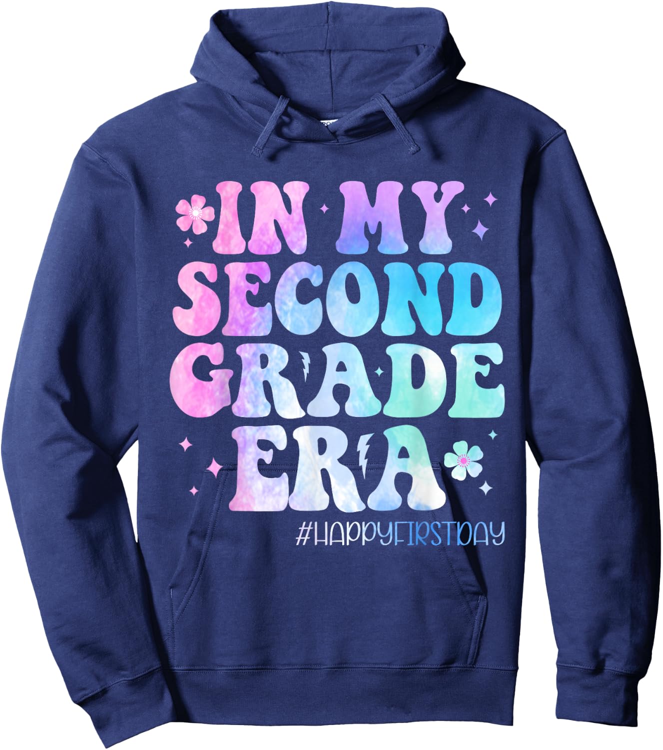 In My Second Grade Era Back to School 2nd Grade Teacher Kids Hoodie - Hoodie | Navy