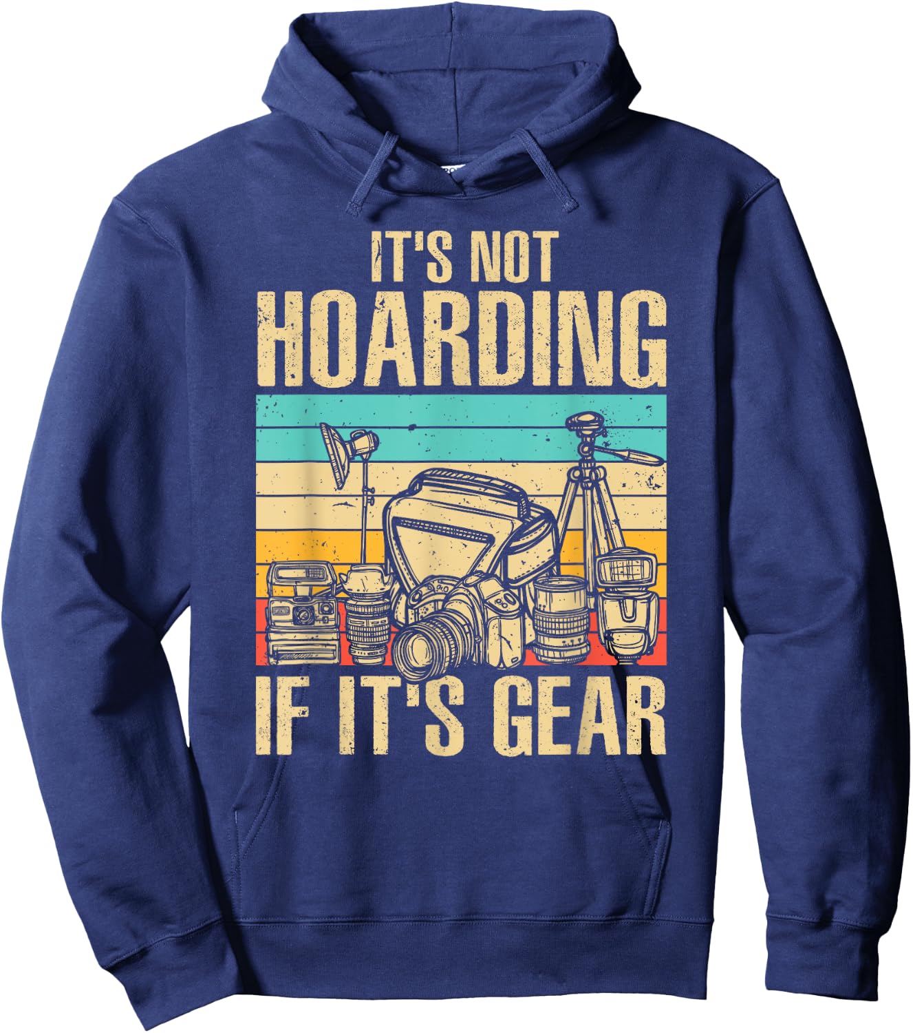 Cool Photography Women Photographer Camera Gear Lens Hoodie - Hoodie | Navy