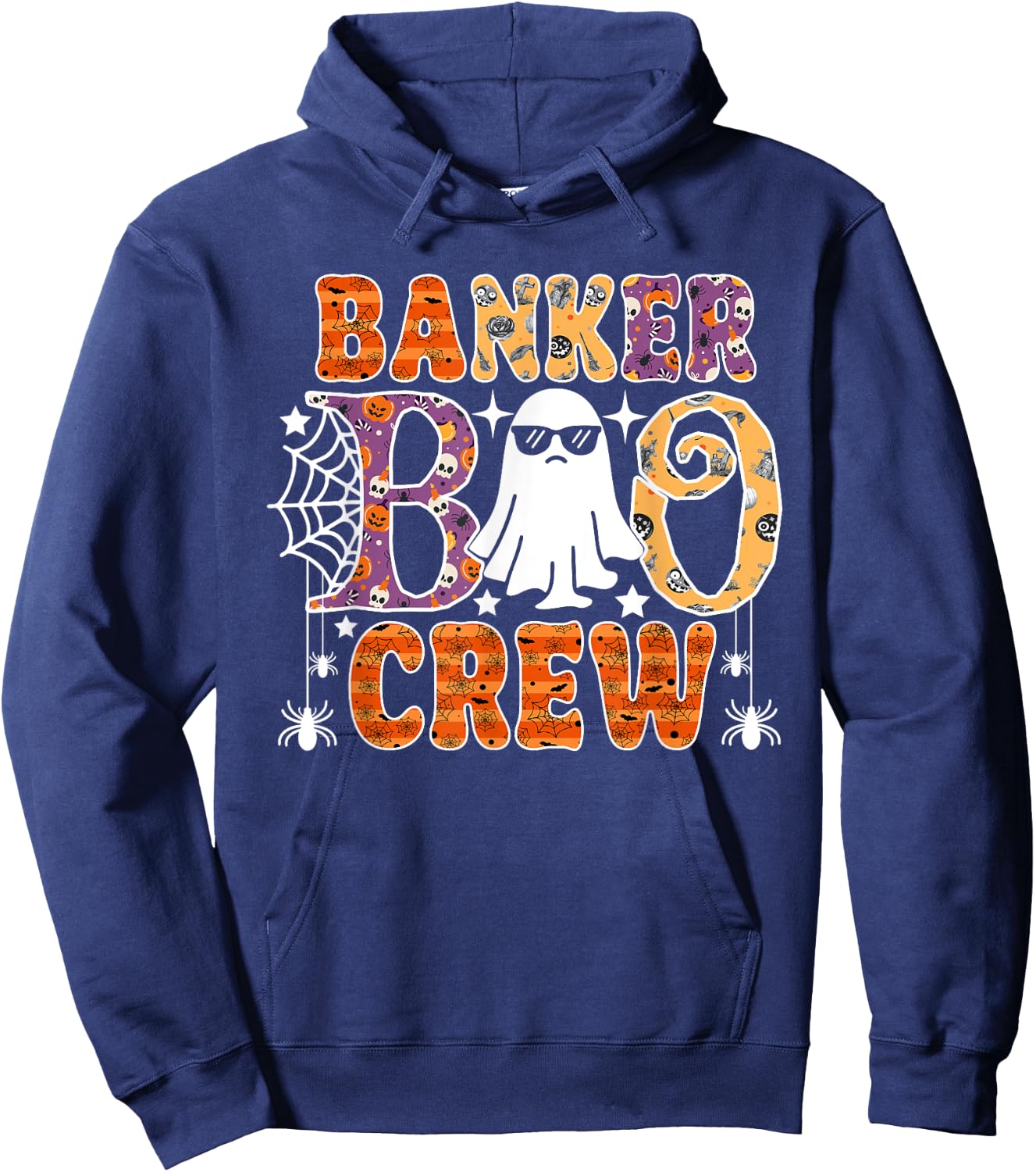 Banker Boo Crew Funny Ghost Halloween Costume Hoodie - Hoodie | Navy