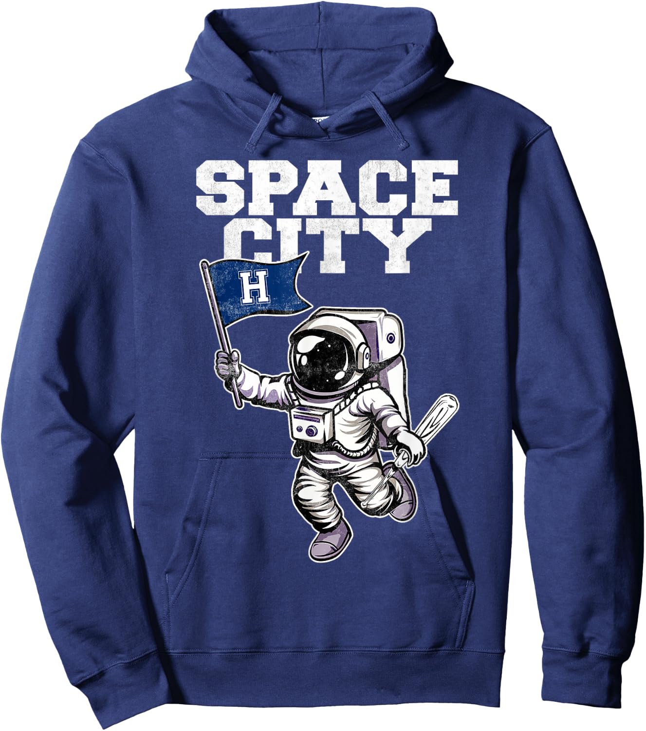 Vintage Houston Name Space City Classic Arts Astronauts Hoodie - Hoodie | Navy