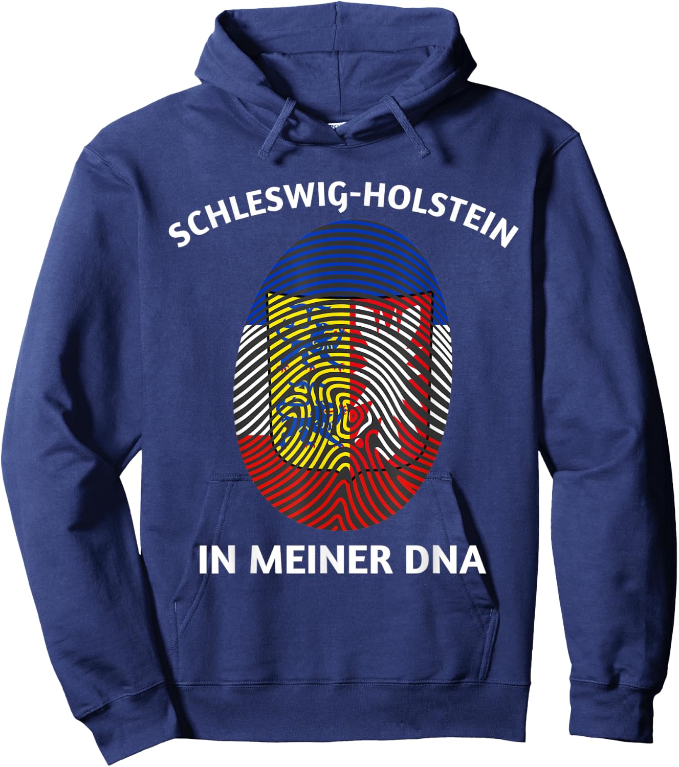 Schleswig-Holstein in Meine DNA Flag Fingerprint Hoodie - Hoodie | Navy