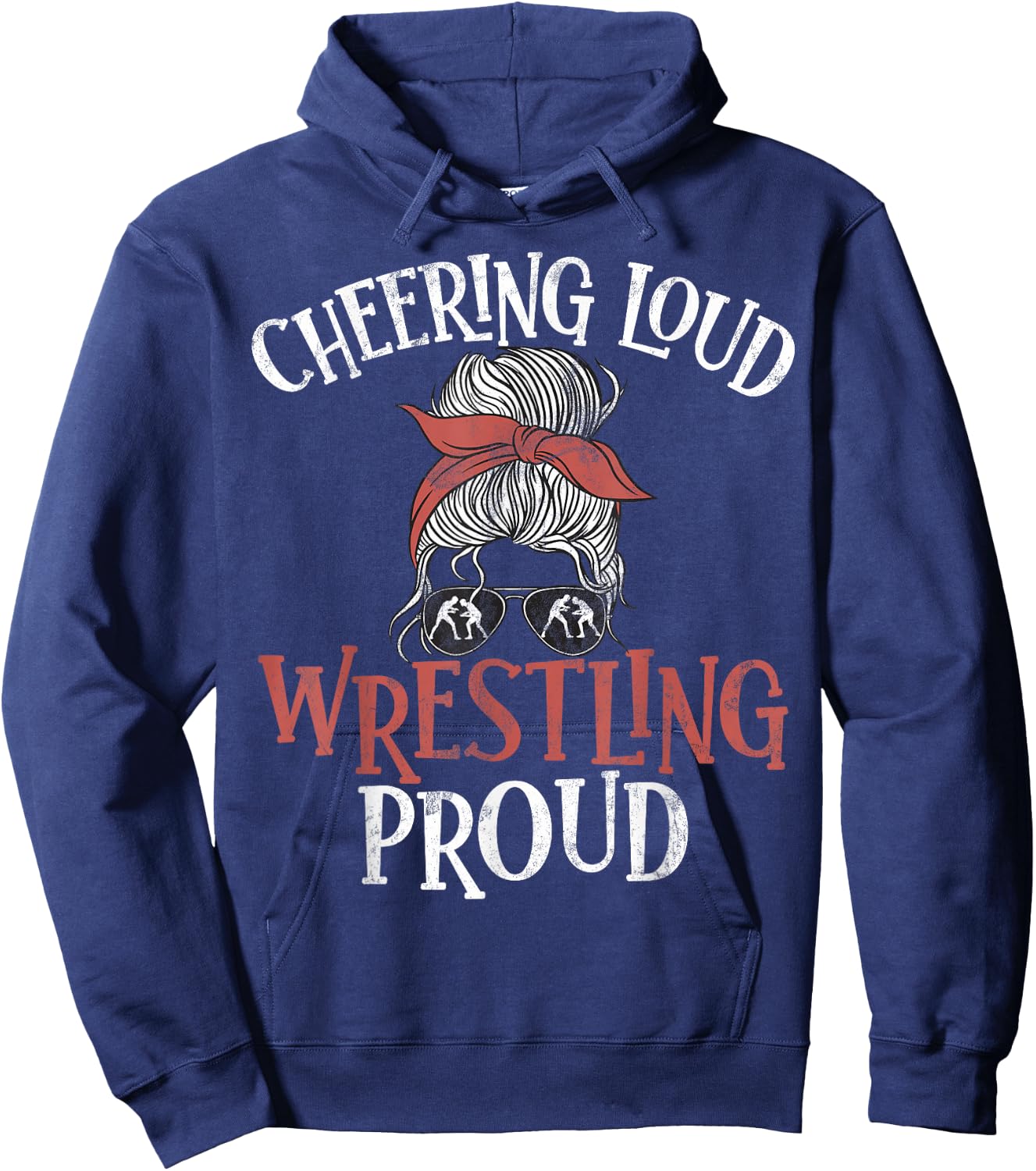 Wrestling Mom Wrestling Moms Hoodie - Hoodie | Navy