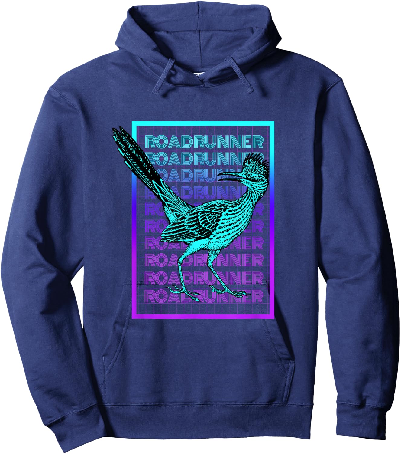 Vintage Roadrunner Gifts Roadrunner Bird Vintage Retro - -Adults, -Kids - Black - Short Sleeve - Crew Collar - Classic Fit - Cotton, Polyester Blend - Small Hoodie - Hoodie | Navy