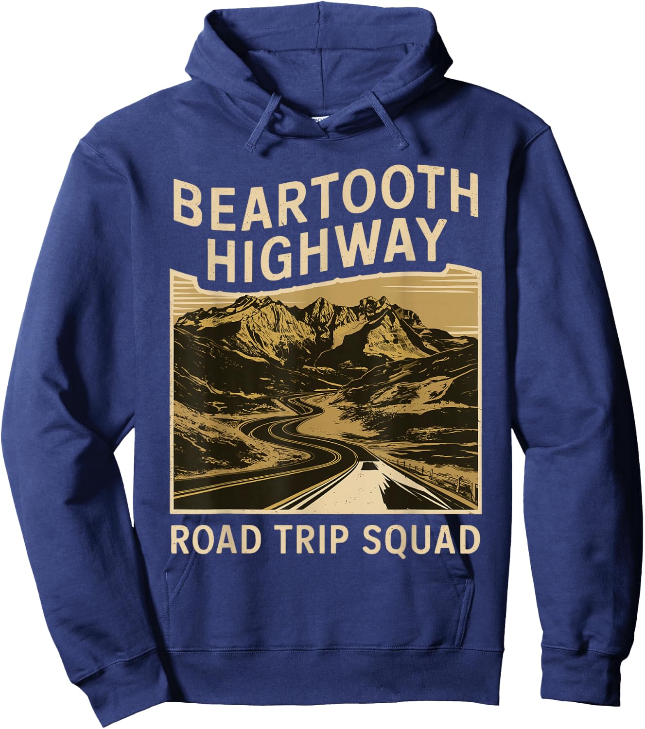 Beartooth Highway Road Trip Squad Souvenir Hoodie - Hoodie | Navy