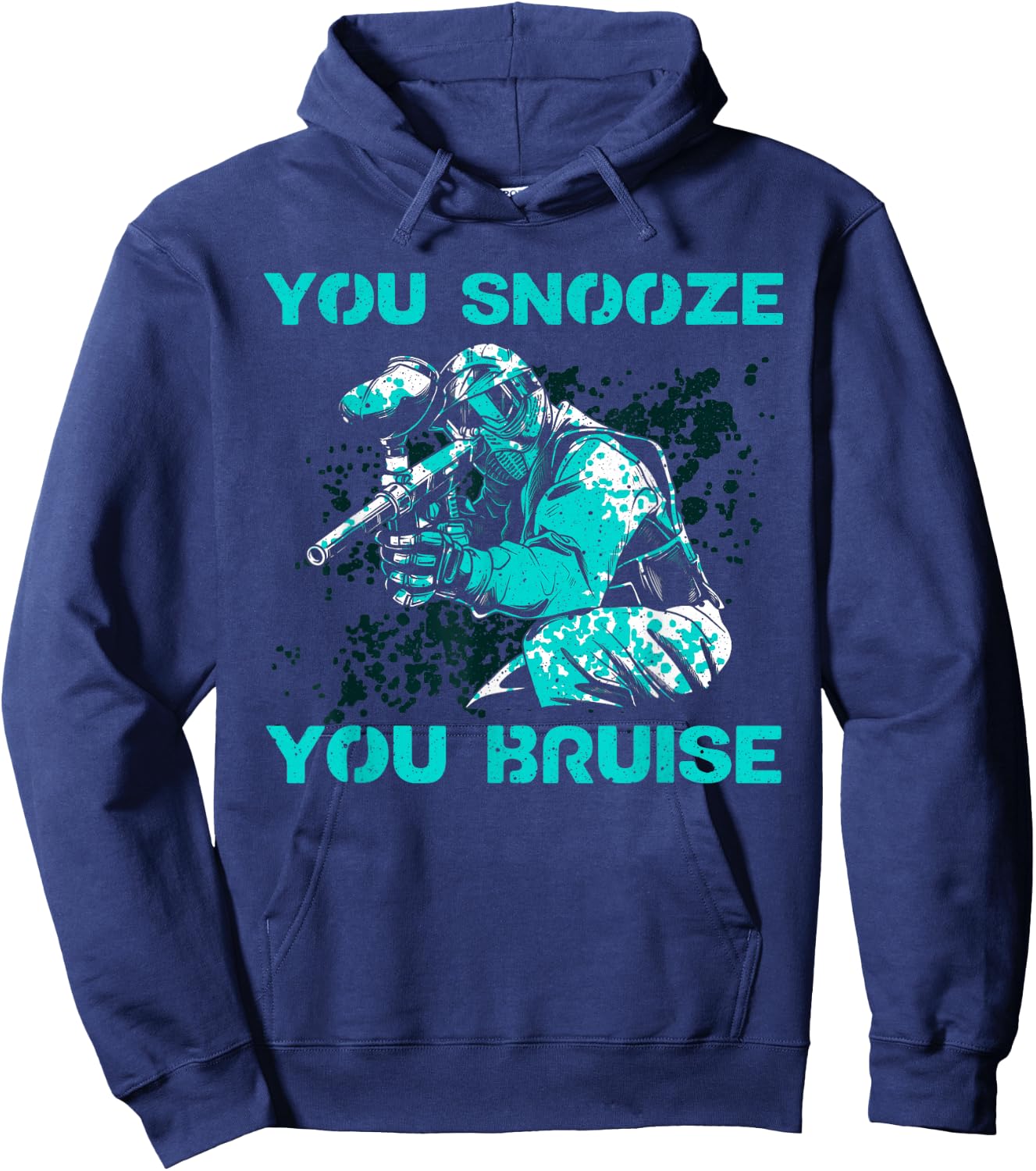 Funny Paintball Art Women Kids Paintball Player Hoodie - Hoodie | Navy