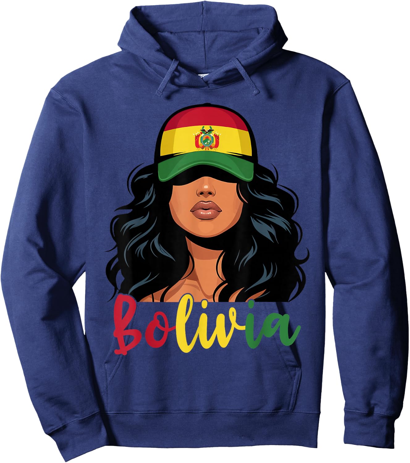 Bolivian Girl Bolivia Flag Proud Boliviana Women Hoodie - Hoodie | Navy