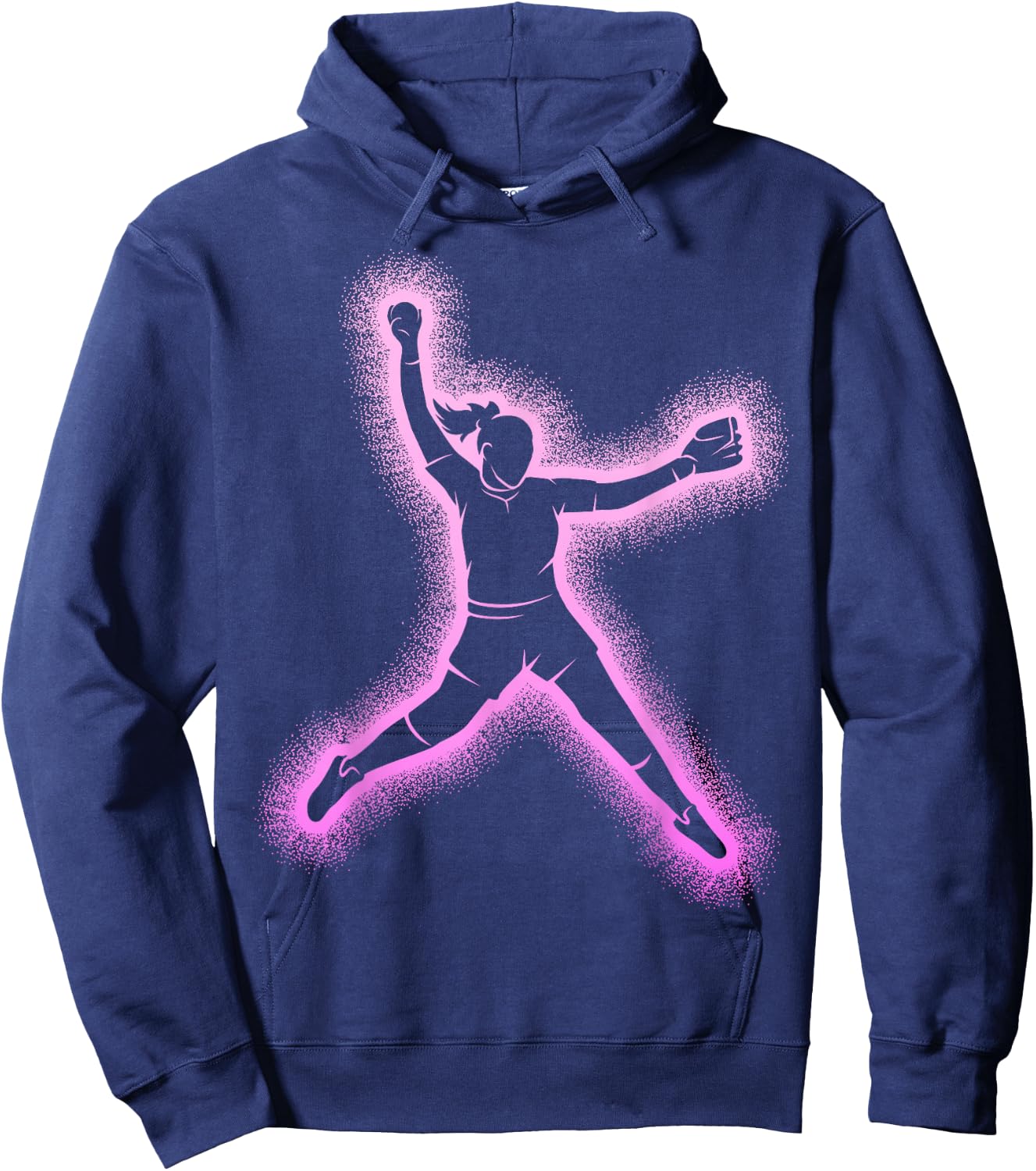 Softball Women Girls Kids Hoodie - Hoodie | Navy